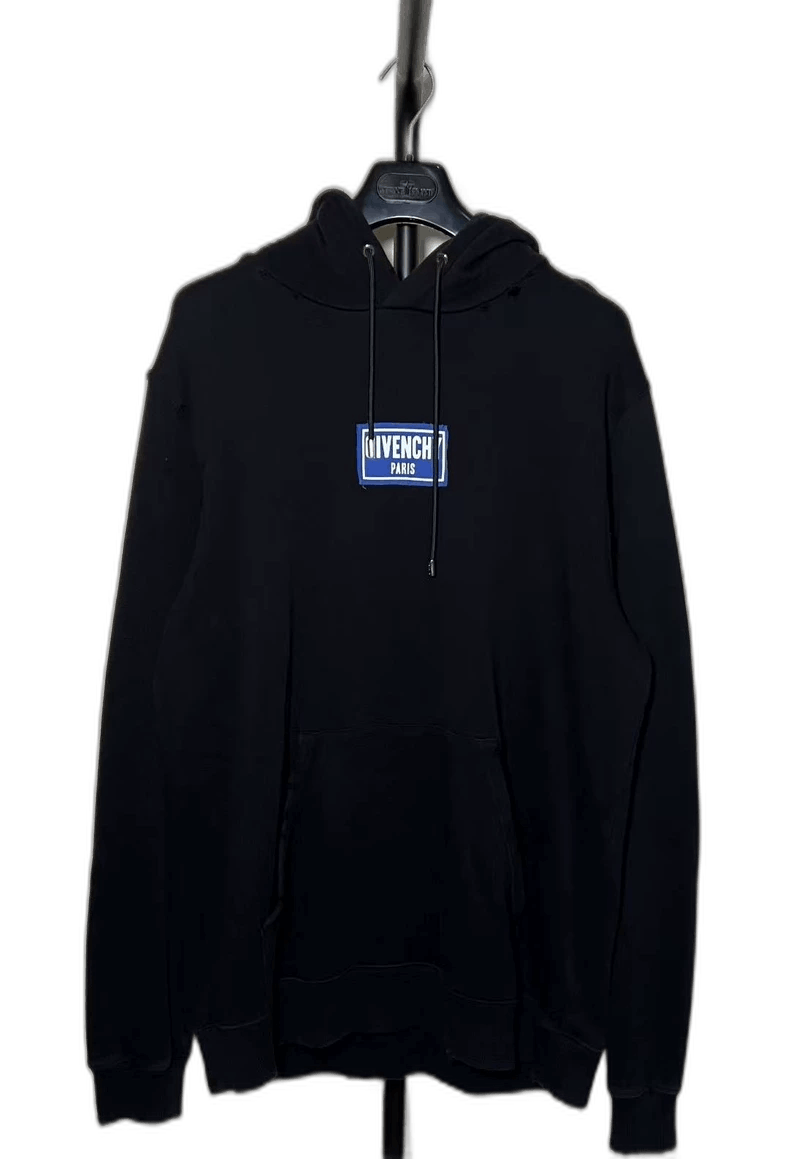Givenchy Black Distressed Hoodie L