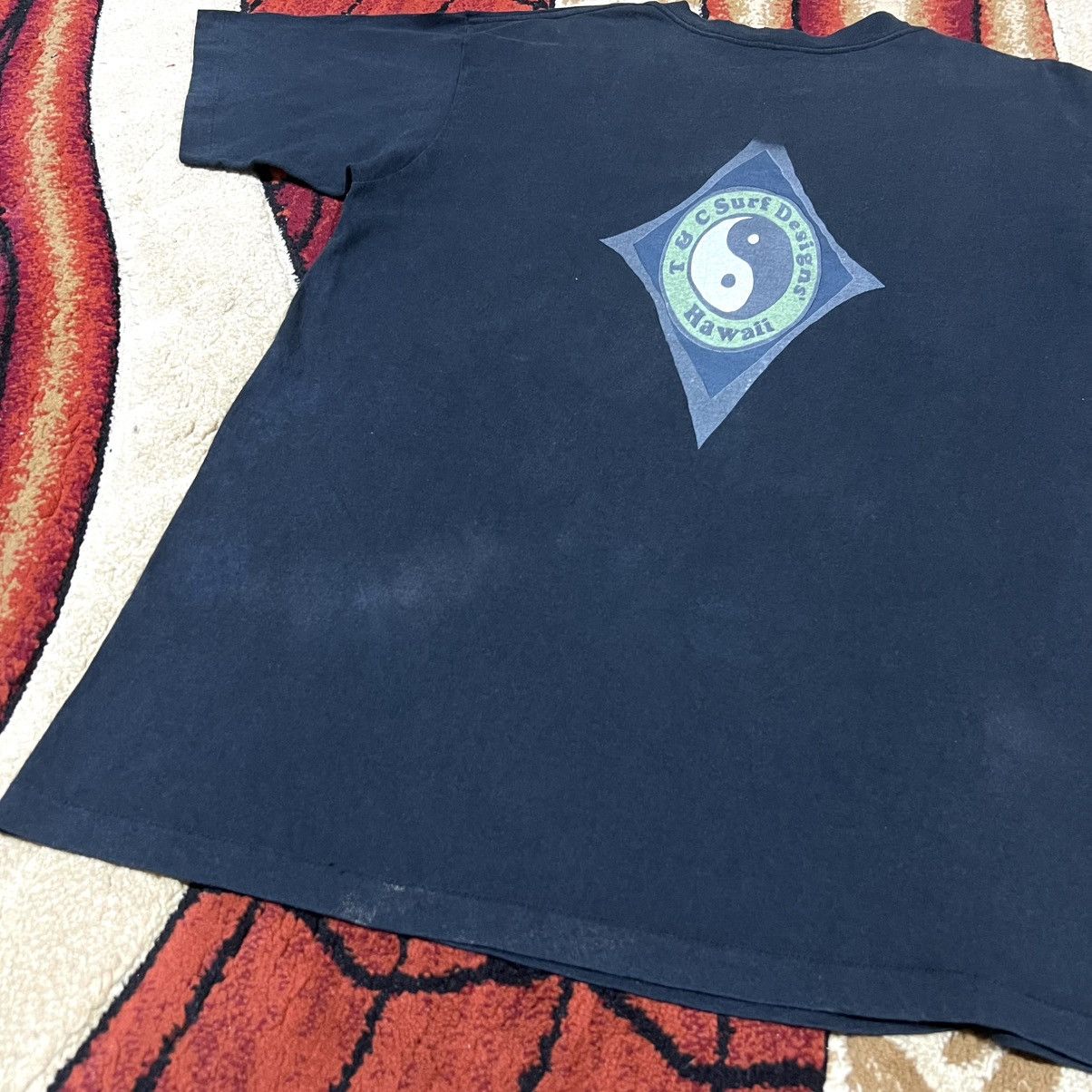 Sun Surf Vintage 90s Thrashed Faded T&C Surfing ERD GRUNGE T Shirt Size US L / EU 52-54 / 3 - 3 Thumbnail