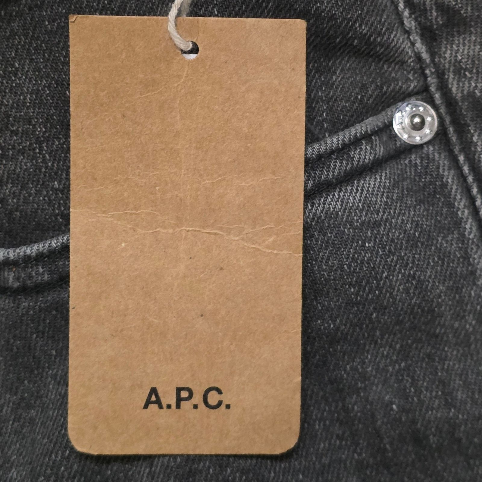 A.P.C. APC Petit New Standard Jeans Men 28 Dark Grey Denim Slim Fit Size US 28 / EU 44 - 2 Thumbnail