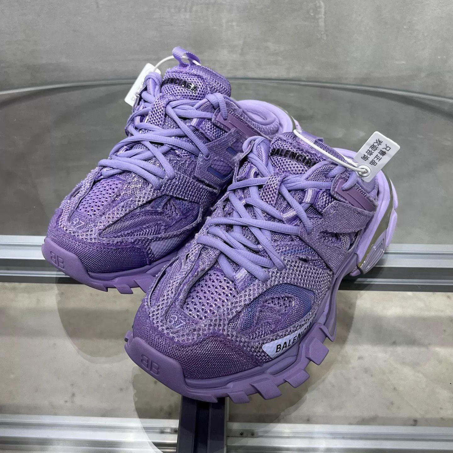 Balenciaga Balenciaga Women's TRACK Lavender Slide 37 YH25185 Size US 7 / IT 37 - 2 Thumbnail