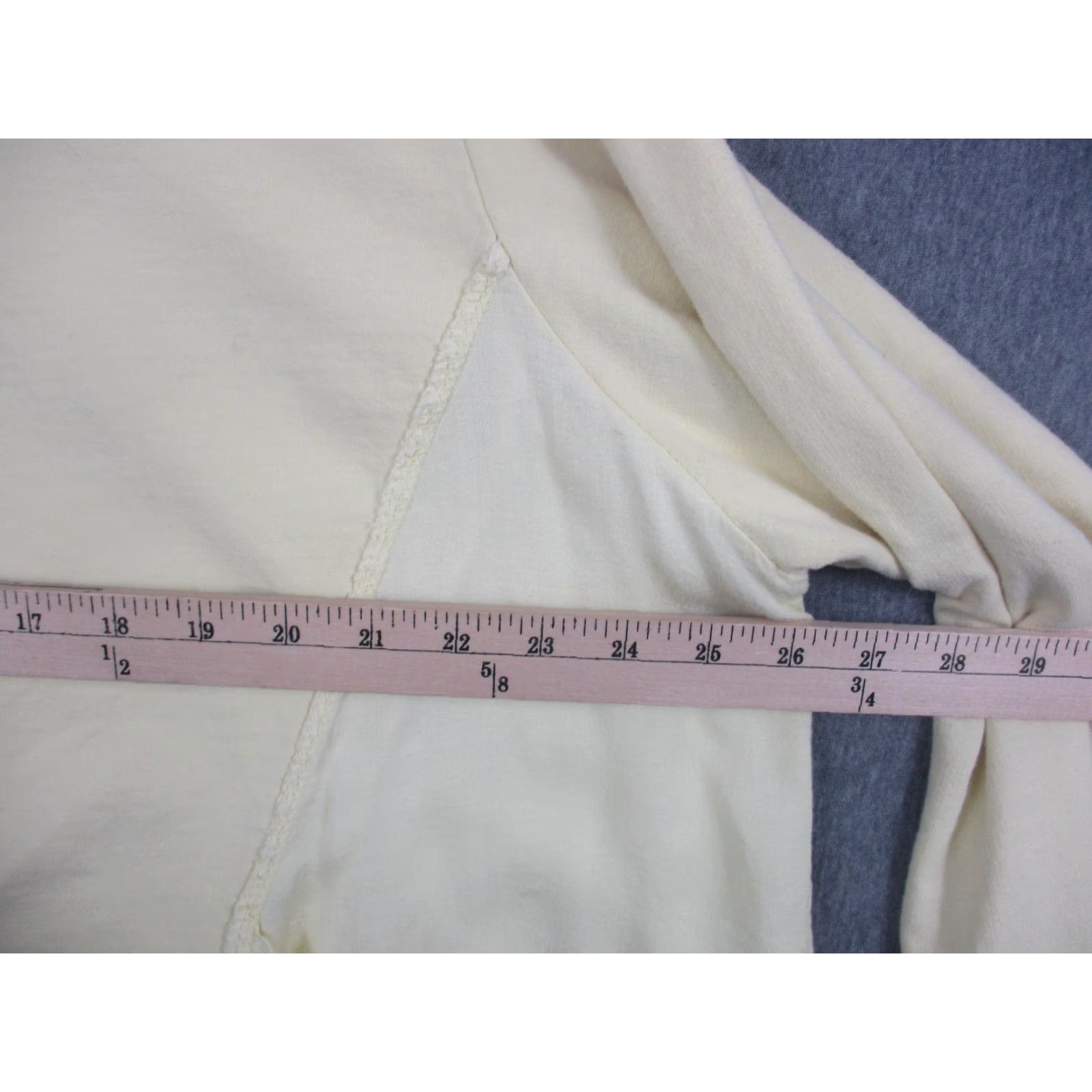 AMOMENTO Vintage Moment Womens Tunic Shirt L White 100% Cotton Pockets Italy Size L / US 10 / IT 46 - 4 Thumbnail