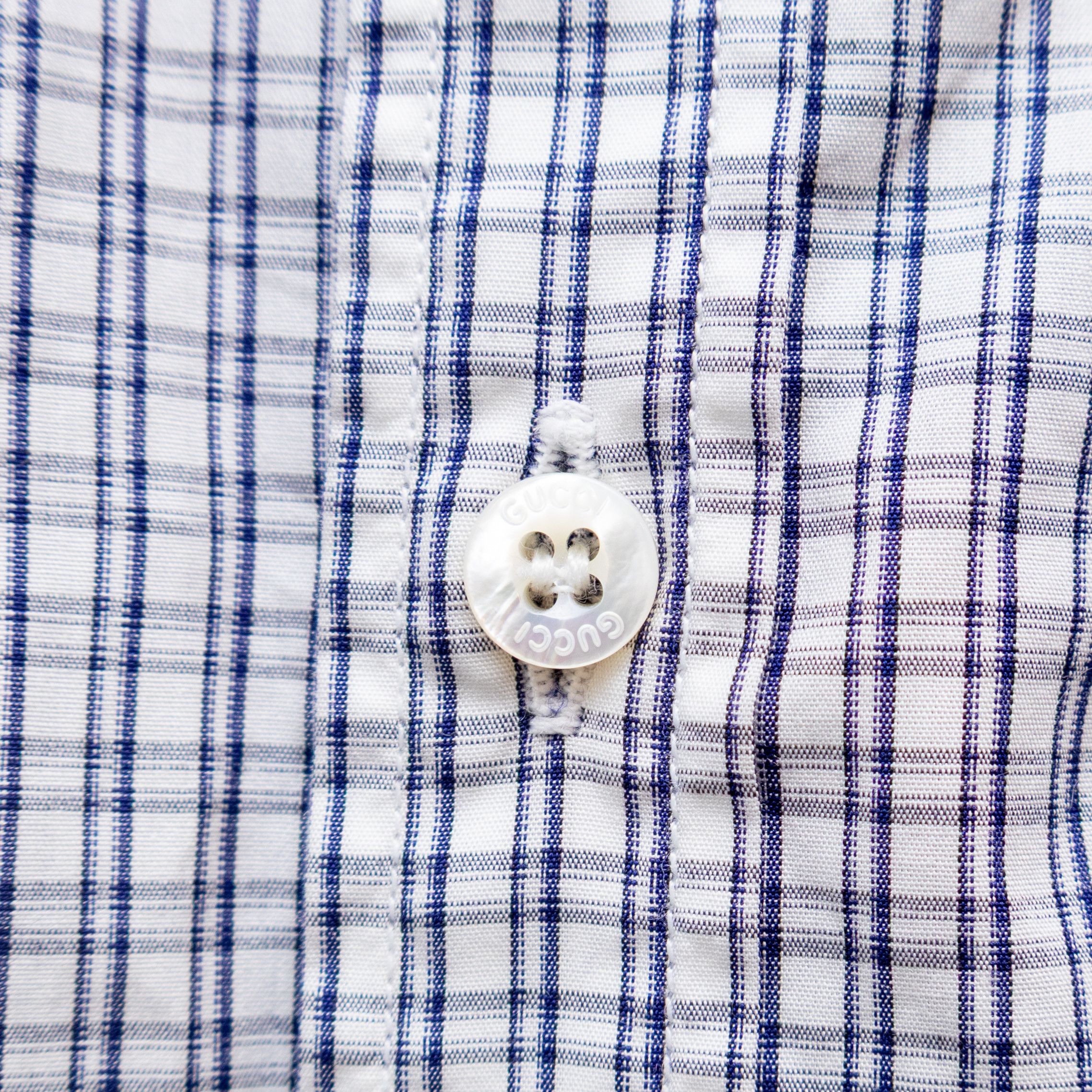 Gucci Vintage Gucci Men’s Slim Fit Checked Shirt Tom Ford Era Sz M Size US M / EU 48-50 / 2 - 8 Thumbnail