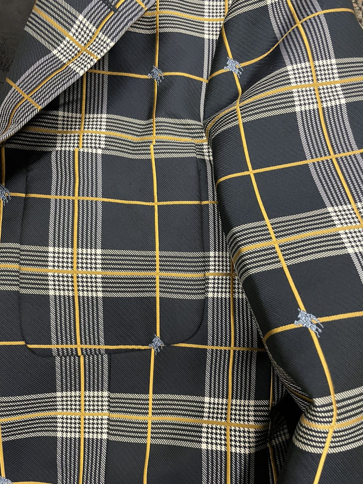 Burberry Knight Embroidered Check Blazer Size M / US 6-8 / IT 42-44 - 3 Thumbnail
