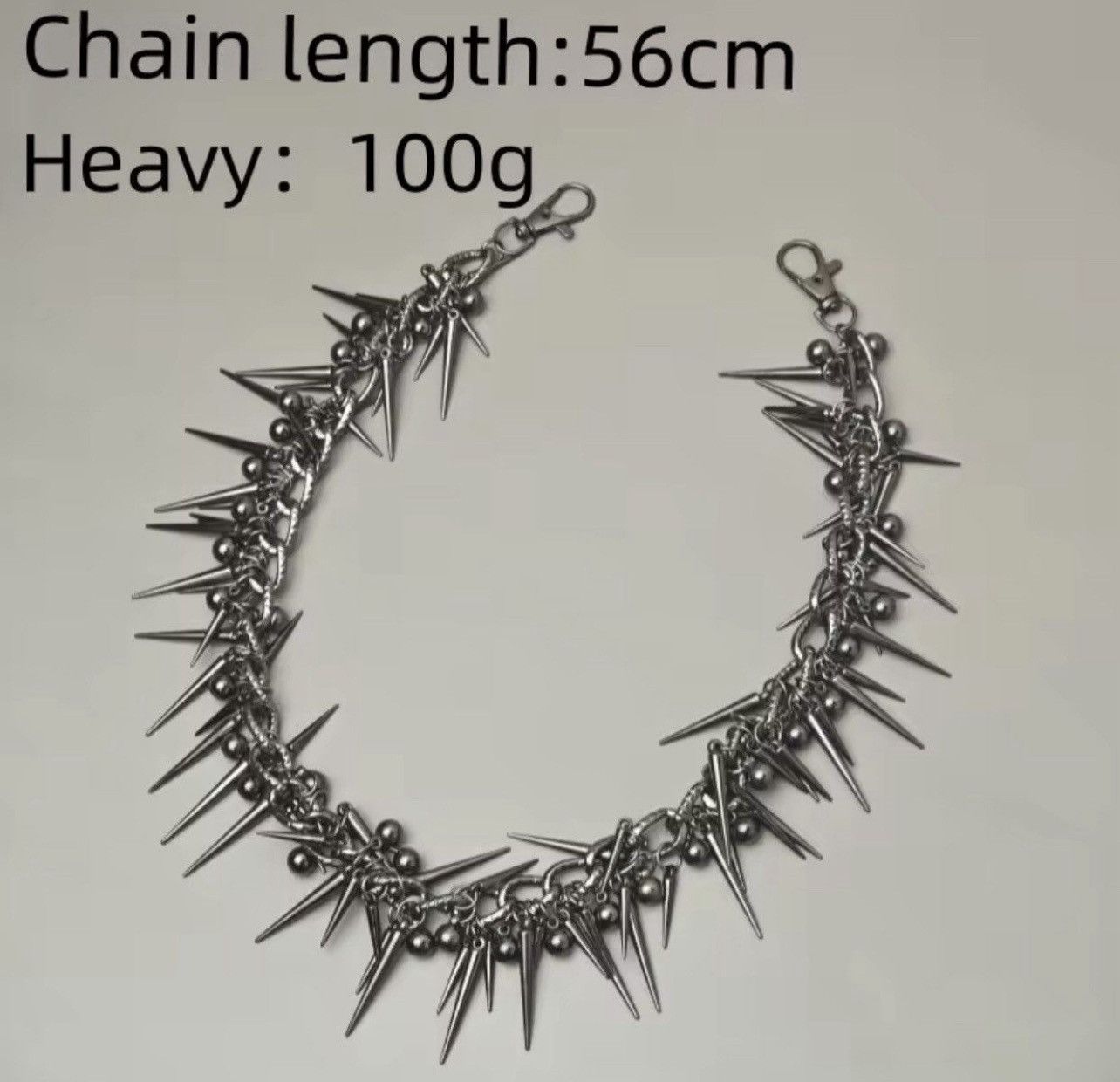 Japanese Brand × Jewelry Retro streetwear punk rivet spike pants pocket chain Size ONE SIZE - 4 Thumbnail