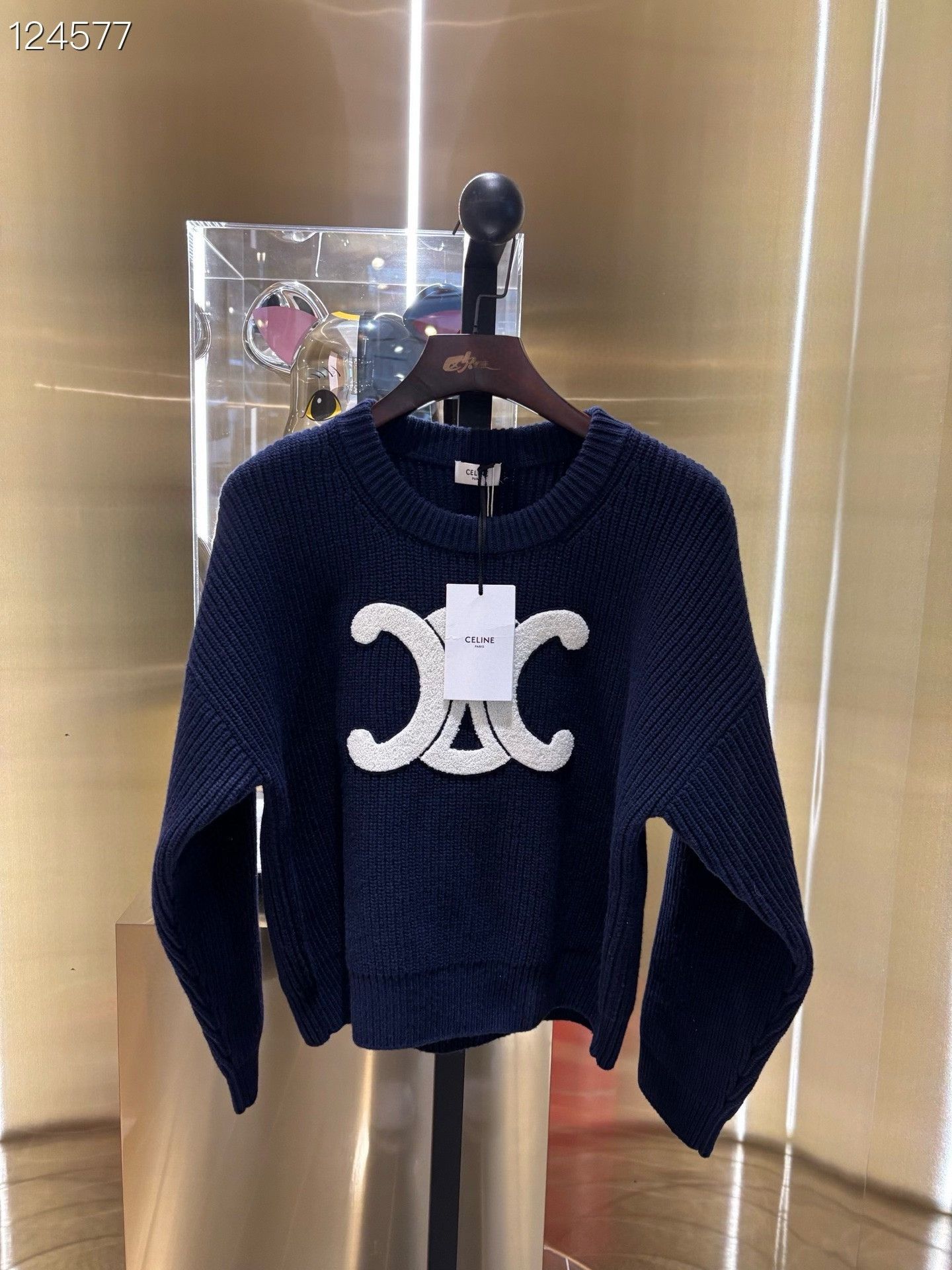 Celine CELINE 25FW Wool Triomphe Knit S Size S / US 4 / IT 40 - 1 Thumbnail