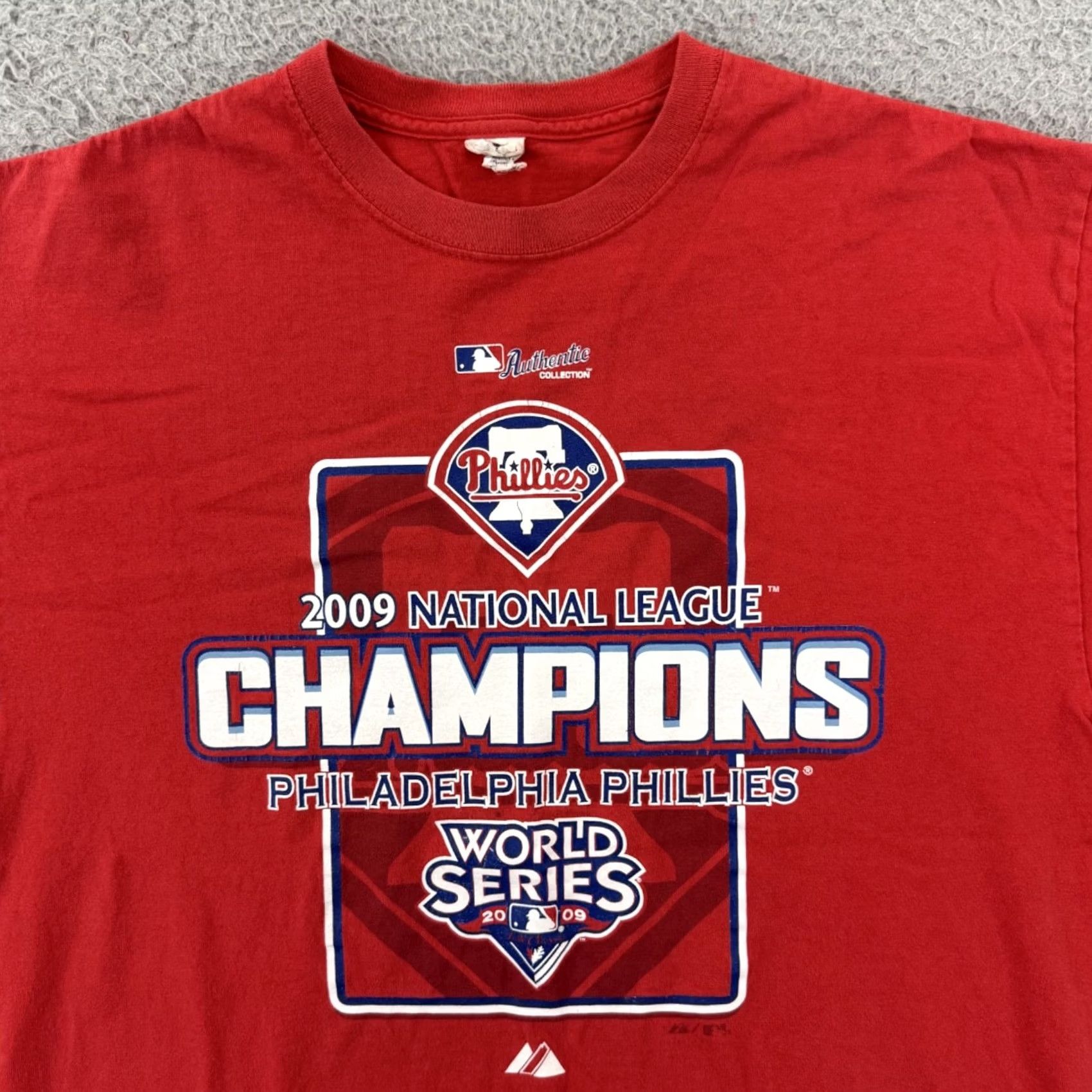 Delta VINTAGE Philadelphia Phillies Shirt Large MLB World Series Y2K Short Sleeve Mens Size US L / EU 52-54 / 3 - 3 Thumbnail