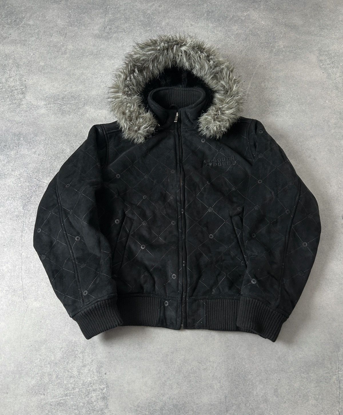 Southpole South Pole Fur y2k genuine leather bombers jacket mens Size US M / EU 48-50 / 2 - 1 Thumbnail