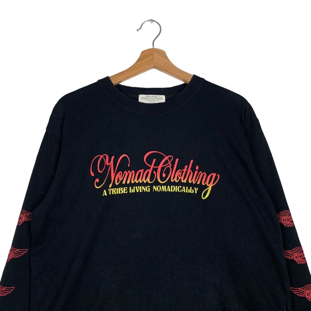 Japanese Brand NOMAD CLOTHING A TRIBE LIVING NOMADICALLY LS TEES #0190-C9 Size US L / EU 52-54 / 3 - 3 Thumbnail