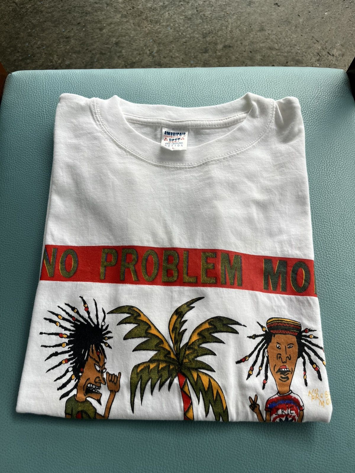 Vintage Vintage No Problem Mon Jamaica Beavis and Butt Head T-shirt Size US L / EU 52-54 / 3 - 1 Thumbnail