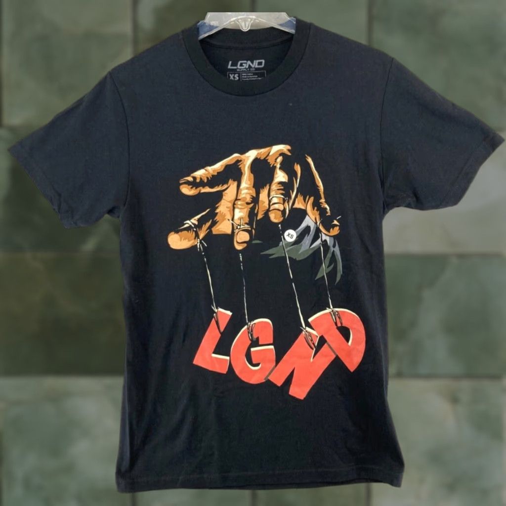 Vintage LGND Mens Band TShirt XS Black Puppet USA PRINTED Shirt XS Mens Black Band LGND Supply Co Size US XS / EU 42 / 0 - 1 Thumbnail