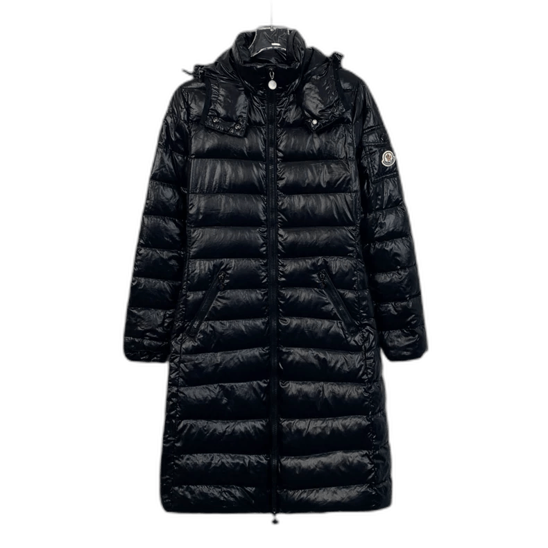 Moncler covered Moka series black logo coat