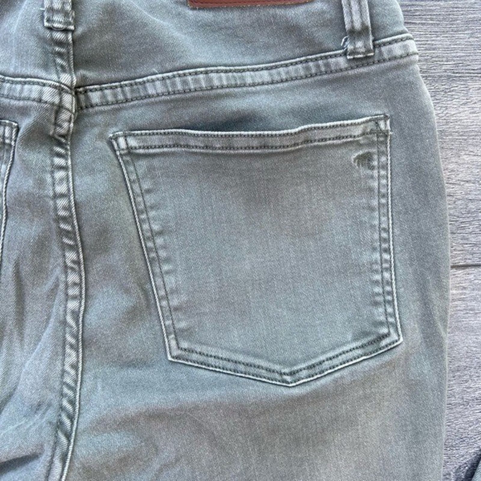 Madewell Madewell Skinny Jeans hi rise 9” size 25 green buton A000326 Size 25" / US 0 / IT 36 - 9 Thumbnail