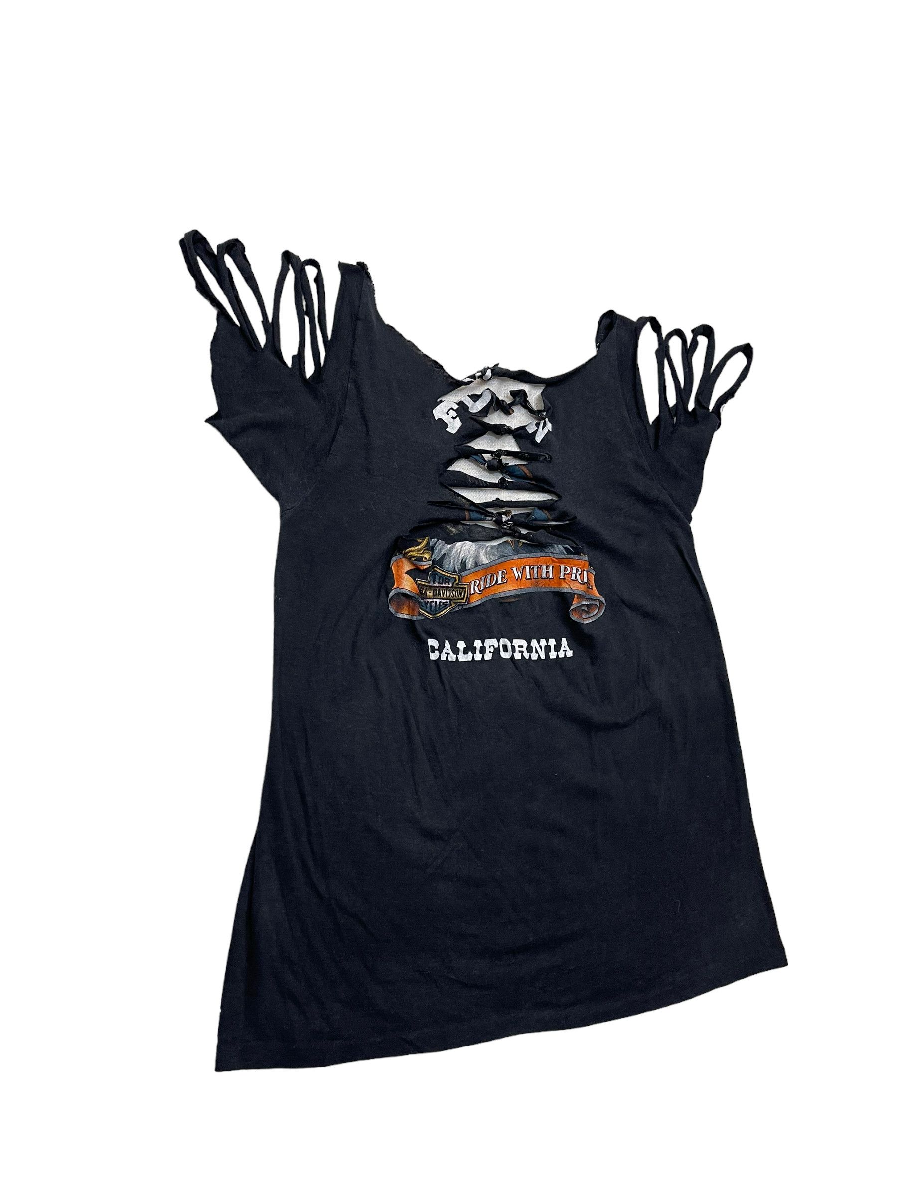 Harley Davidson × Vintage Vintage Harley Davidson California Distressed T-Shirt Size S / US 4 / IT 40 - 5 Thumbnail