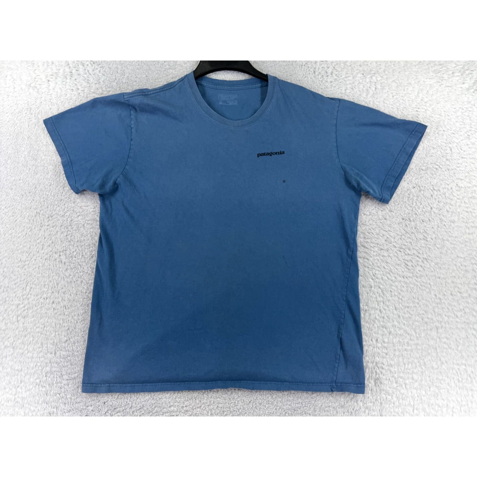 Patagonia Patagonia Shirt Men XL Blue Short Sleeve Crew Neck Cotton Jersey Logo T-Shirt 90s USA (All Seasons) Mens Size US XL / EU 56 / 4 - 2 Thumbnail