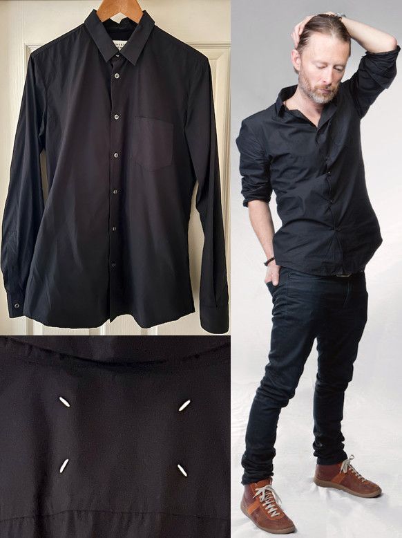 独特の上品 Maison Margiela Margiela Adhesive Pocket Shirt Black Thom トップス