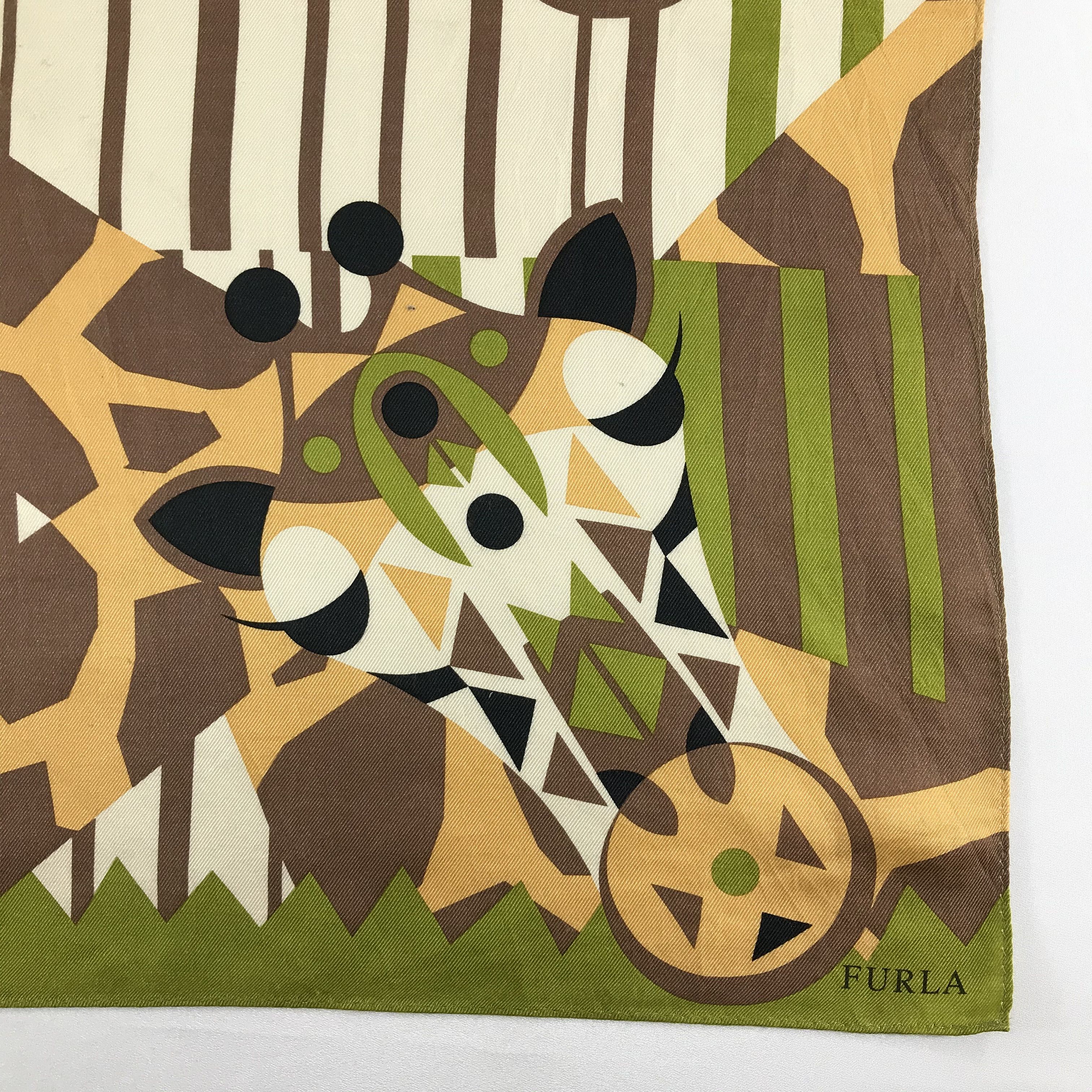 Furla Vintage Furla Silk Scarf Size ONE SIZE - 4 Thumbnail