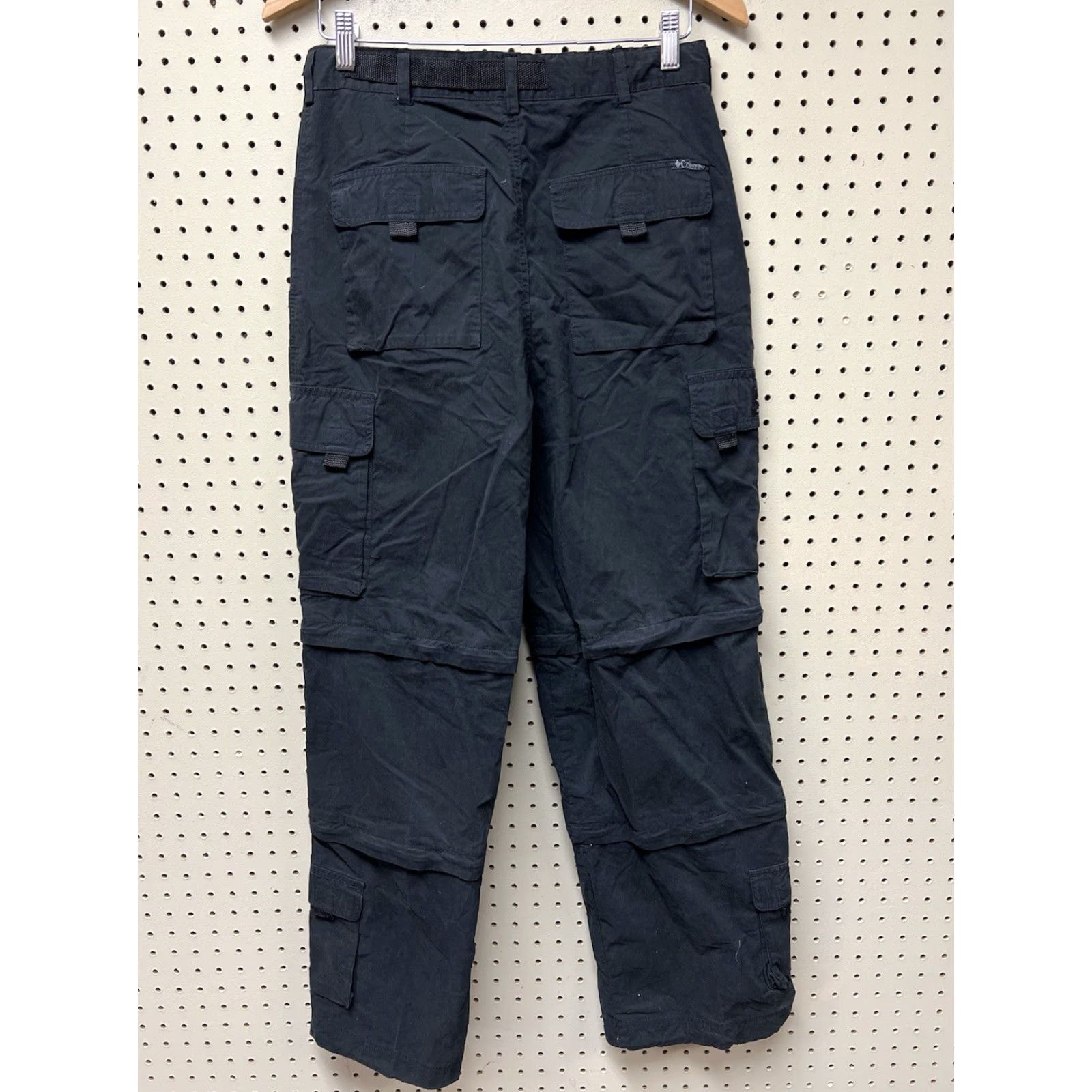 Vintage Vintage Columbia Cargo Pants Zip Convertible Shorts Capri Outdoor Medium 28x32 Men Black Cotton Relaxed Pants Size US 31 - 2 Thumbnail