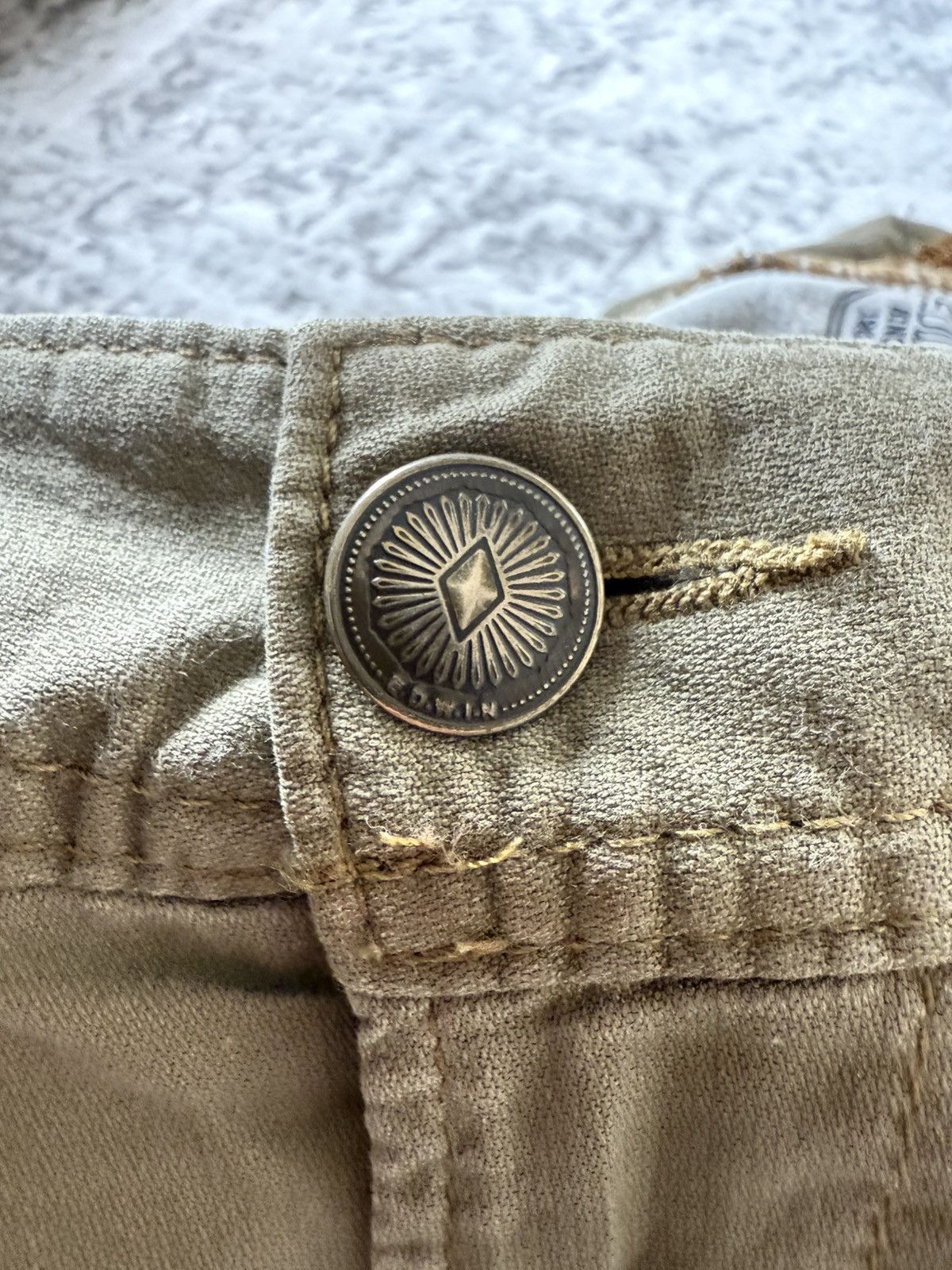 Edwin Edwin XV Bush Pocket Spiral Leg Linen Cargo Pants Size US 32 / EU 48 - 21 Thumbnail