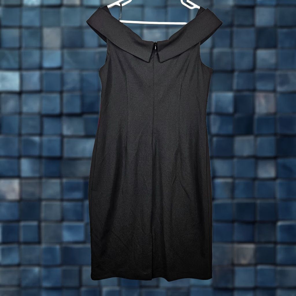 Vince Camuto Vince Camuto Black Off-The-Shoulder Sheath Dress Size 14 NEW Womens Short Sleeve Polyester Spandex Size XL / US 12-14 / IT 48-50 - 1 Thumbnail
