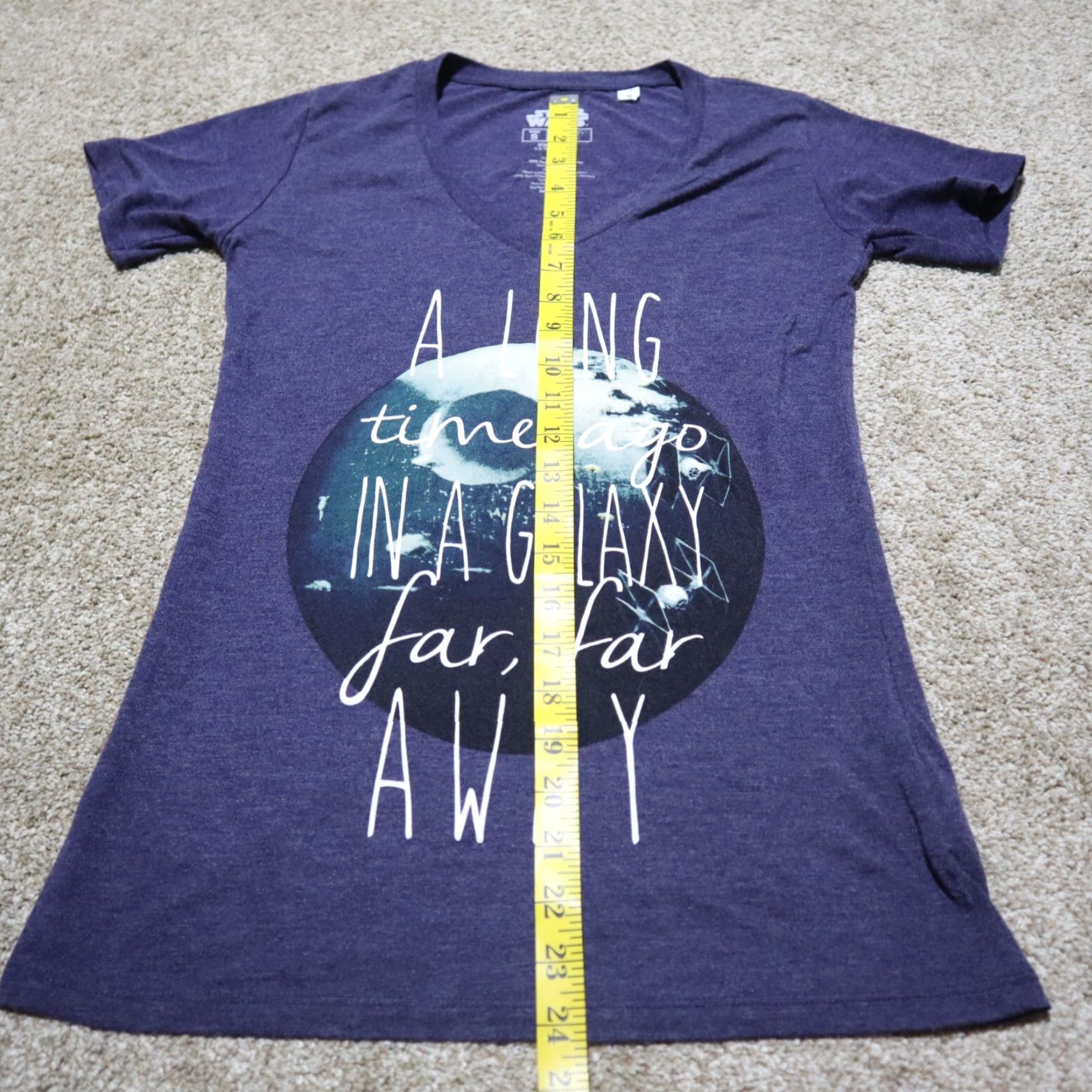 Vintage Star Wars T-Shirt Women’s Size S Small Galaxy Graphic Crew Neck Blue 100% Cotton Fifth Sun Shirt Graphic Tee Vintage No Size S / US 4 / IT 40 - 6 Thumbnail