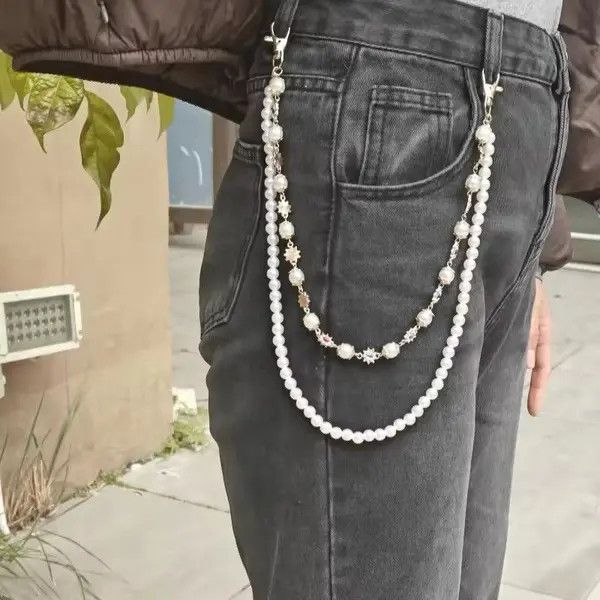 Jewelry Luxury Imitation Pearl Pants Chain Size ONE SIZE - 3 Thumbnail