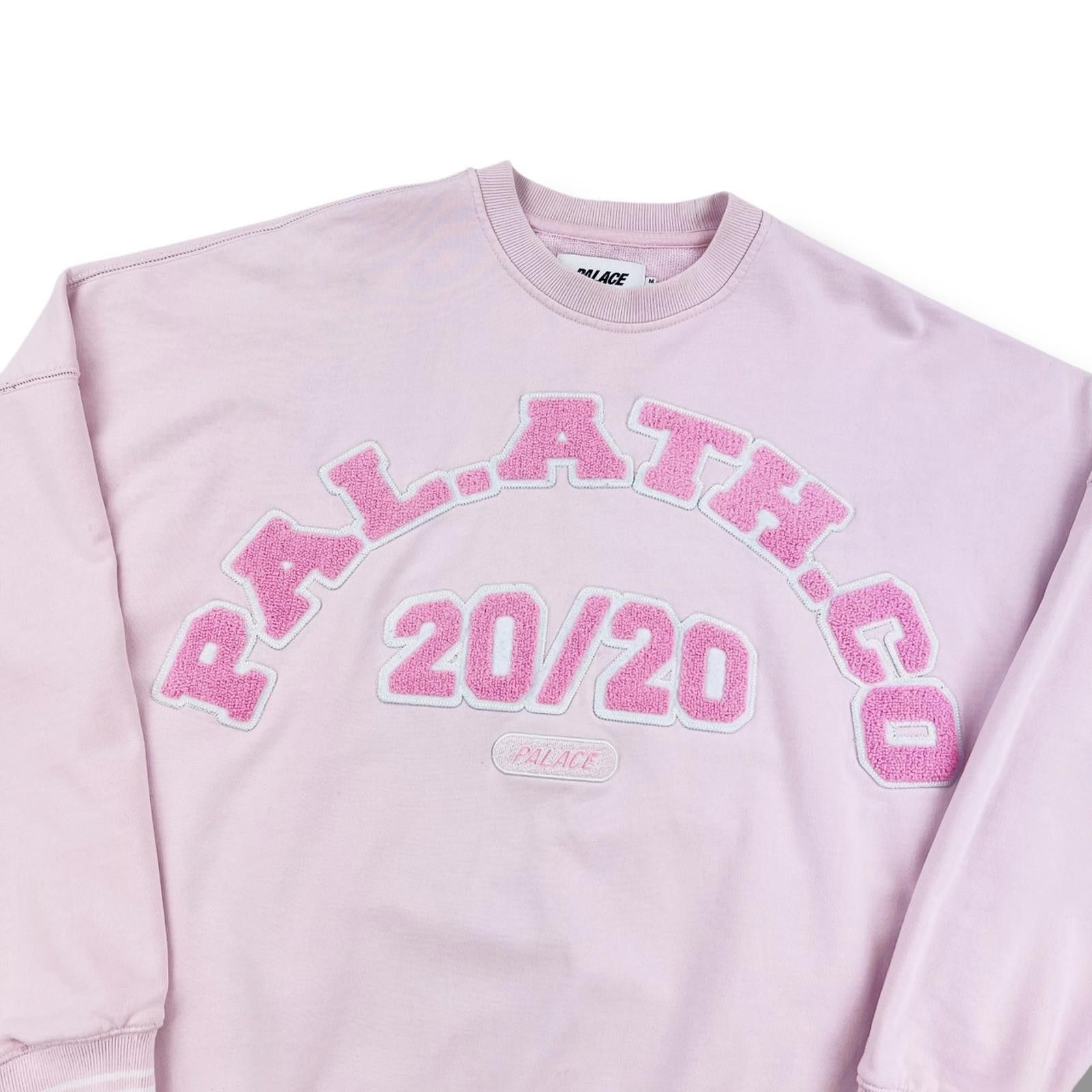 Palace Palace 20/20 Vision Crew Baby Pink Sweatshirt Size US M / EU 48-50 / 2 - 1 Thumbnail