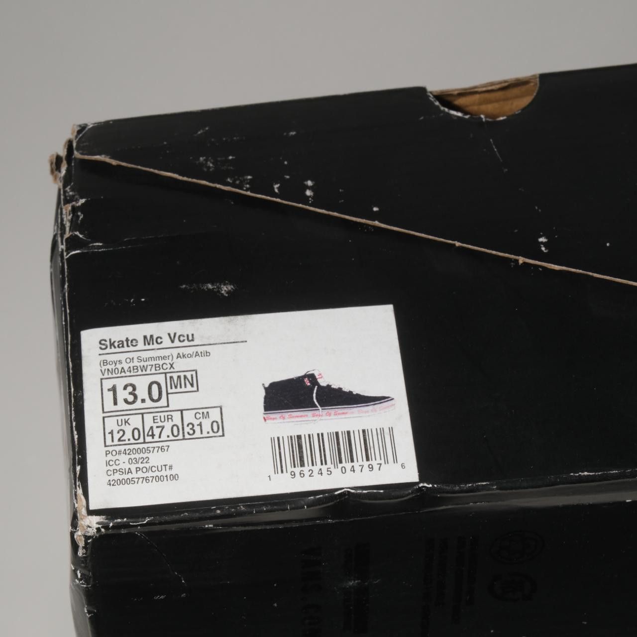 Vans Boys of Summer x Vans Skate MC VCU 'Black' Size US 13 / EU 46 - 8 Thumbnail
