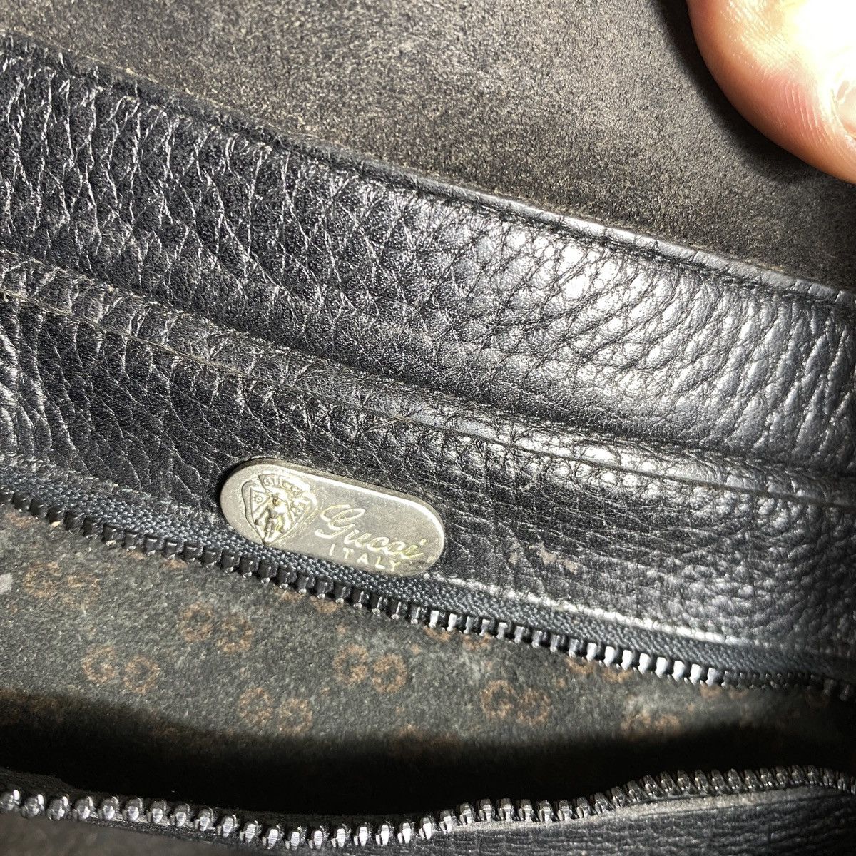 Gucci Vintage bag Gucci Leather Black Size ONE SIZE - 17 Thumbnail