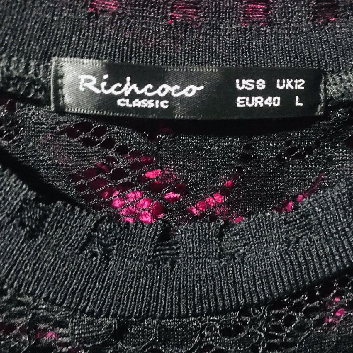 Japanese Brand Floral Lace Mesh Top Size L / US 10 / IT 46 - 8 Thumbnail