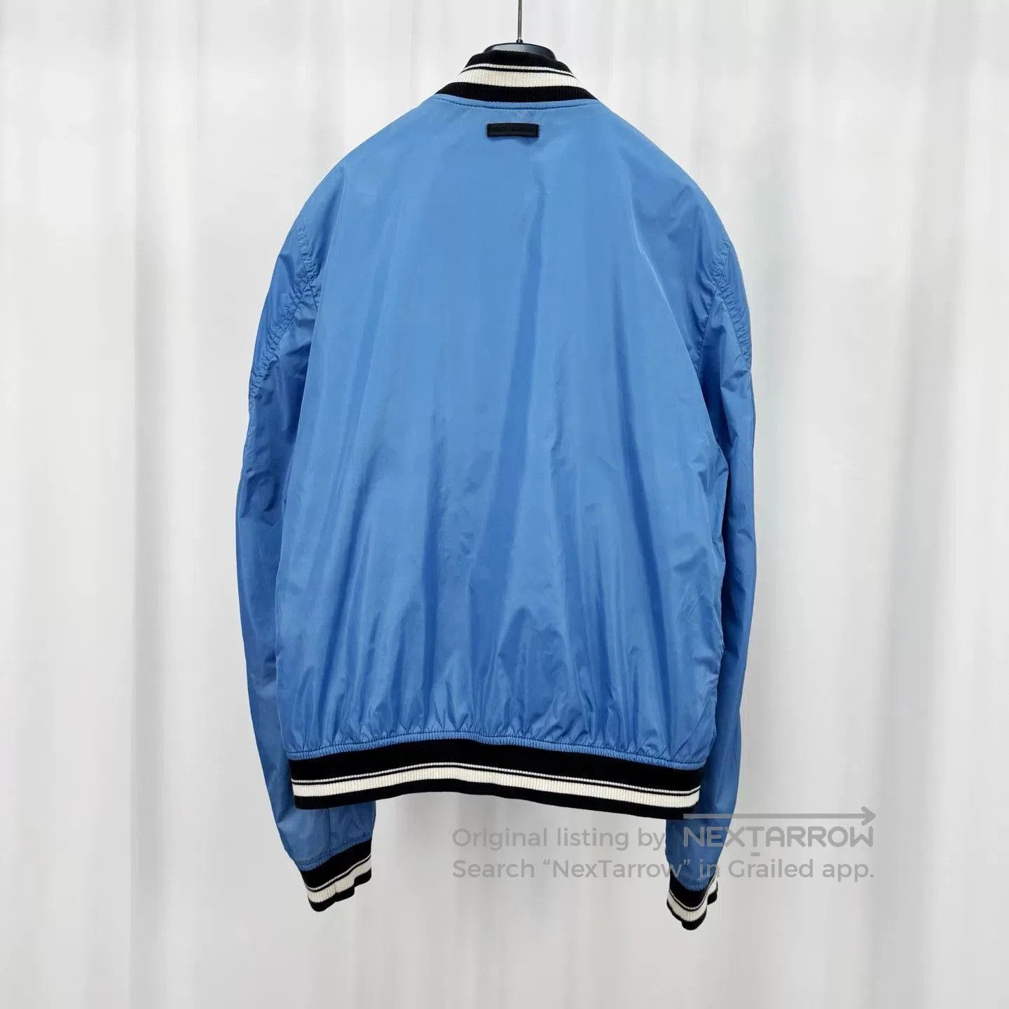 Dolce & Gabbana Dolce&Gabbana Blue Leather Tag Zip Jacket. Size US L / EU 52-54 / 3 - 2 Thumbnail
