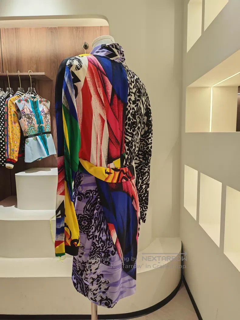 Versace Versace Stitched colorful dresses Size S / US 4 / IT 40 - 4 Thumbnail