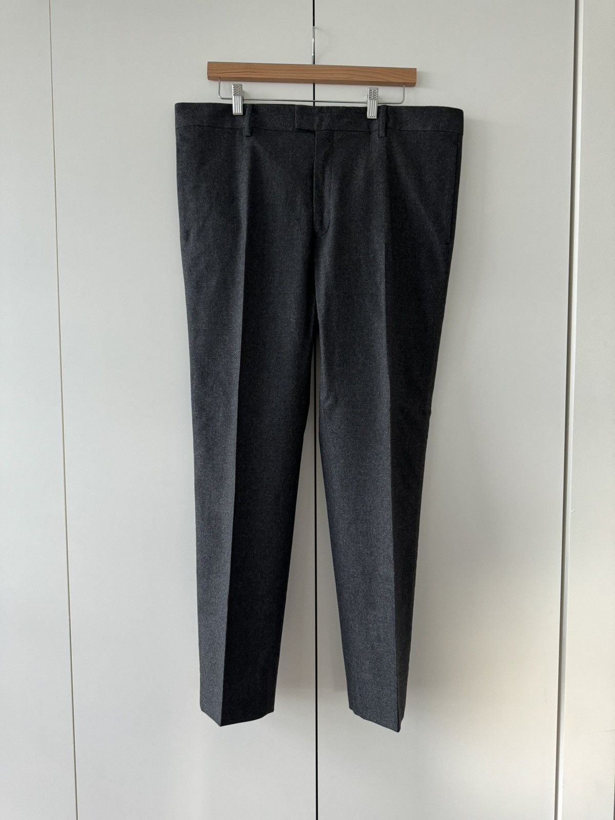 image of Bottega Veneta Wool / Cashmere Flannel Trousers Grey 54 Daniel Lee, Men's (Size 38)