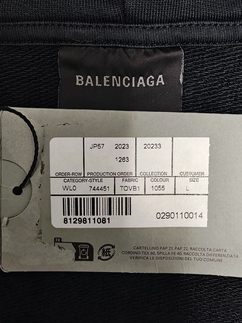 Balenciaga Balenciaga 23fw tape, adhesive tape textured paper zipper u Size US L / EU 52-54 / 3 - 4 Thumbnail