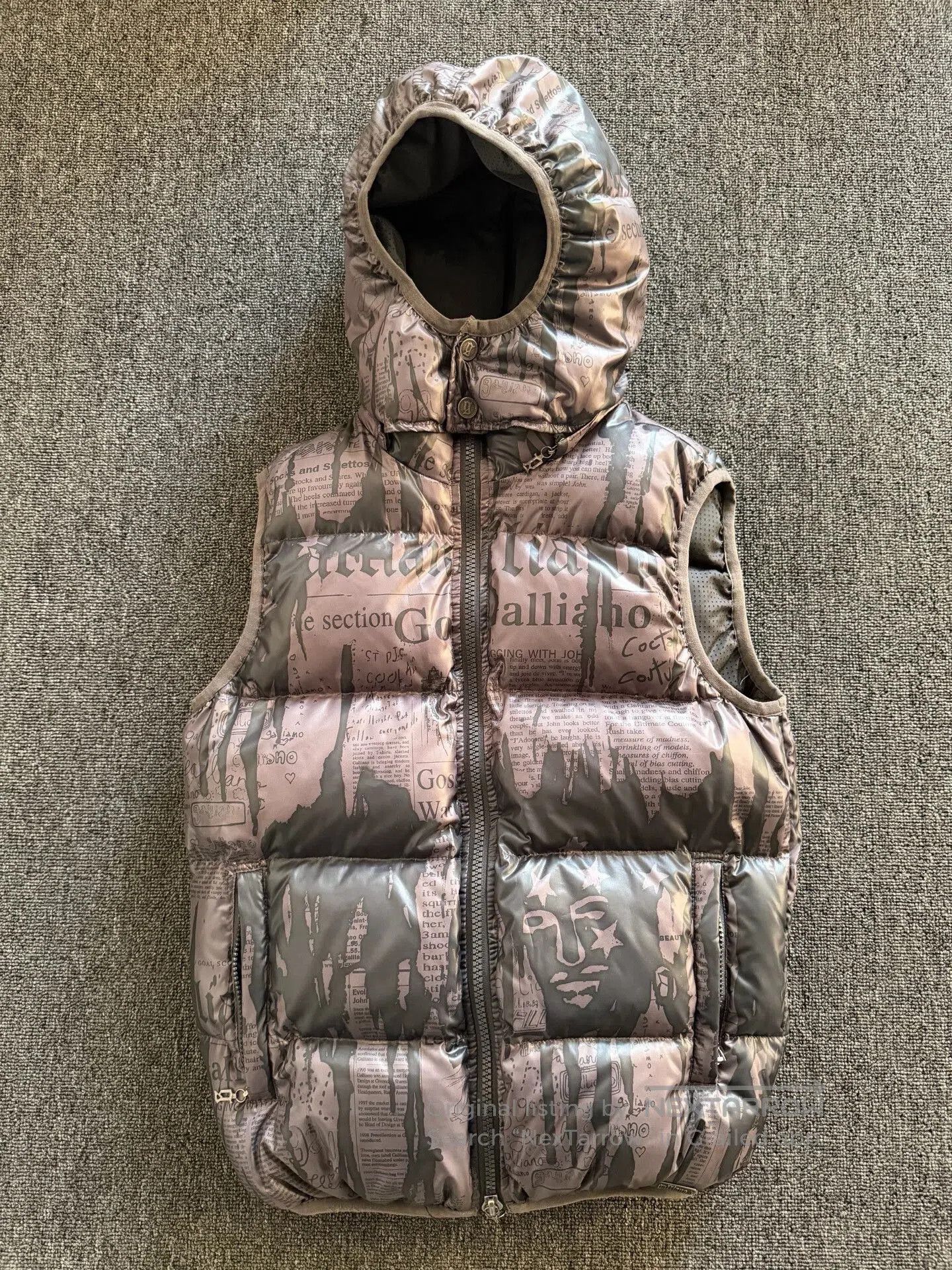 Other John Galliano Newspaper Down Vest. Size US S / EU 44-46 / 1 - 2 Thumbnail