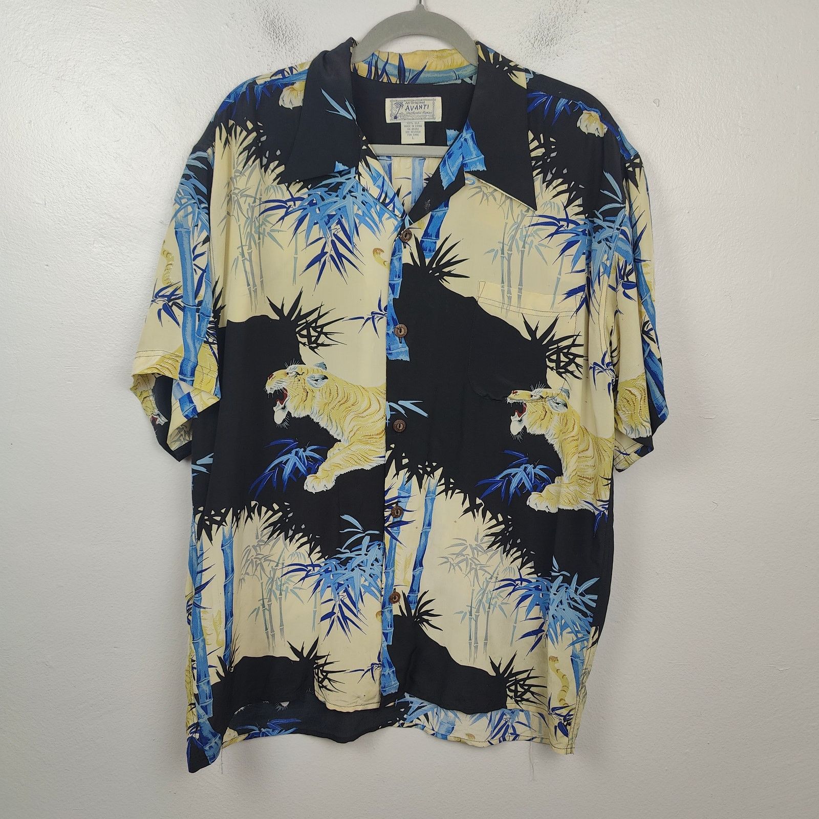 Other Vintage Avanti Silk Hawaiian Shirt Mens Large Tiger Size US L / EU 52-54 / 3 - 1 Thumbnail