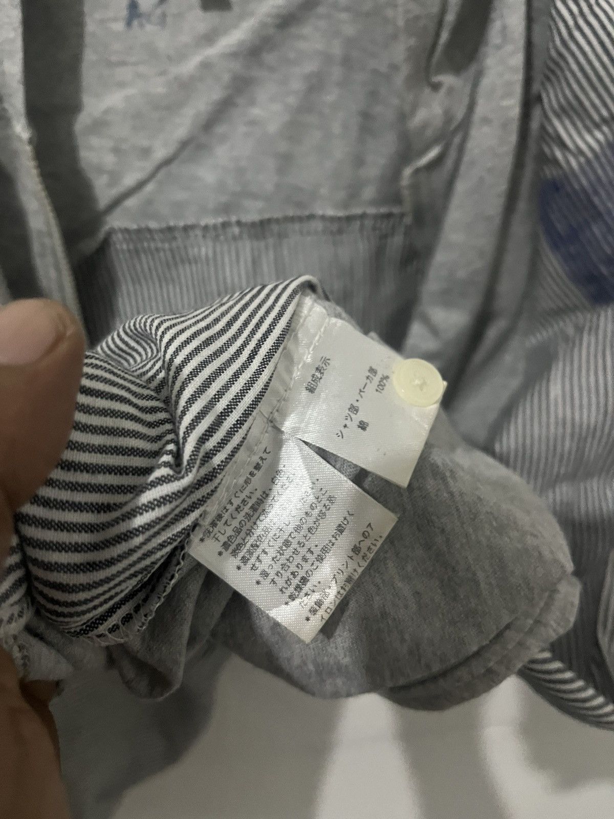 20471120 Japanese Double layers hoodie Mesacotta shirt Size US L / EU 52-54 / 3 - 9 Thumbnail