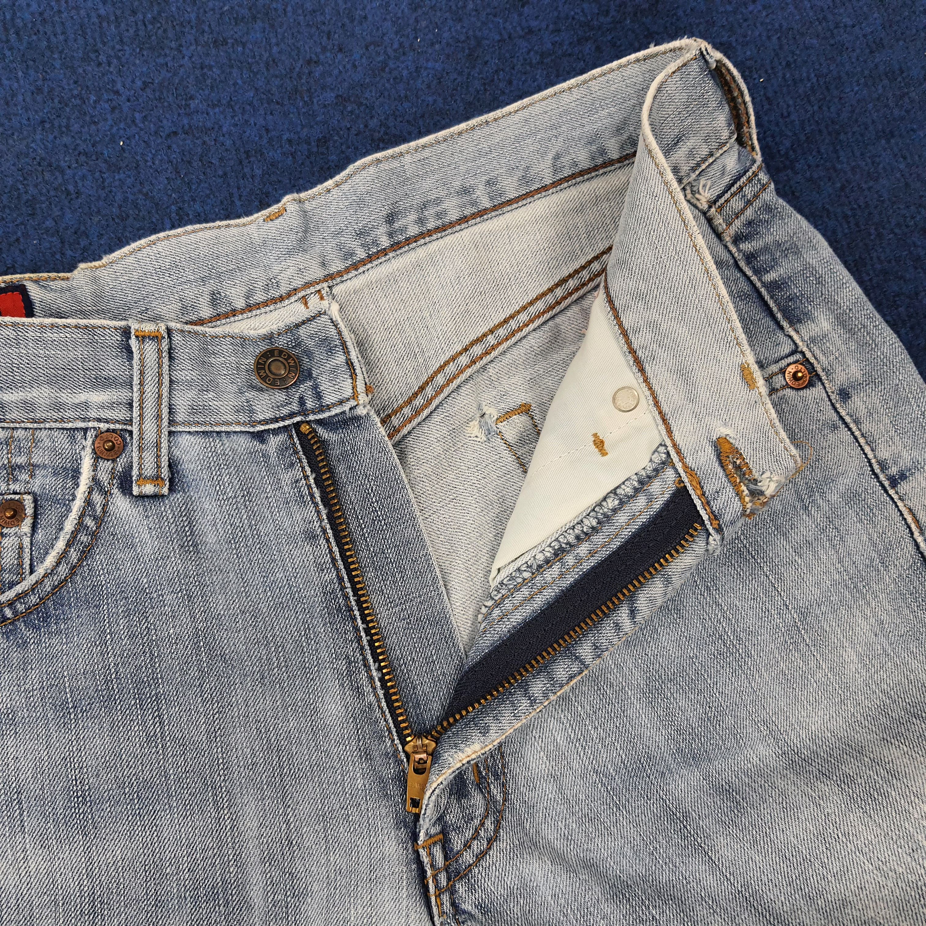 Edwin Vintage Edwin 503 Distressed Style Denim C272N24 Size US 29 - 9 Thumbnail