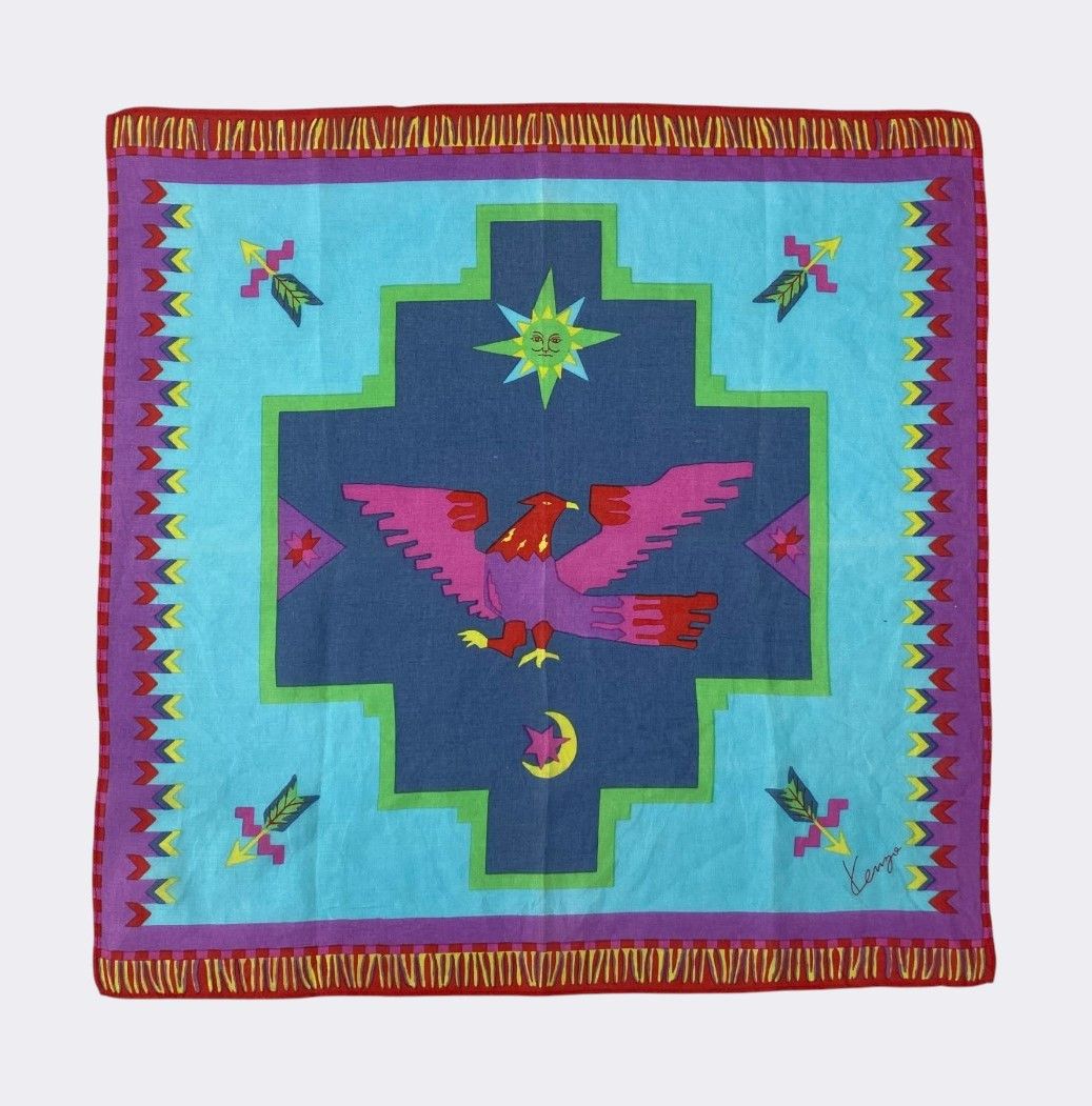 Kenzo Vintage Kenzo Handkerchief Neckerchief Bandana H017R Size ONE SIZE - 1 Thumbnail
