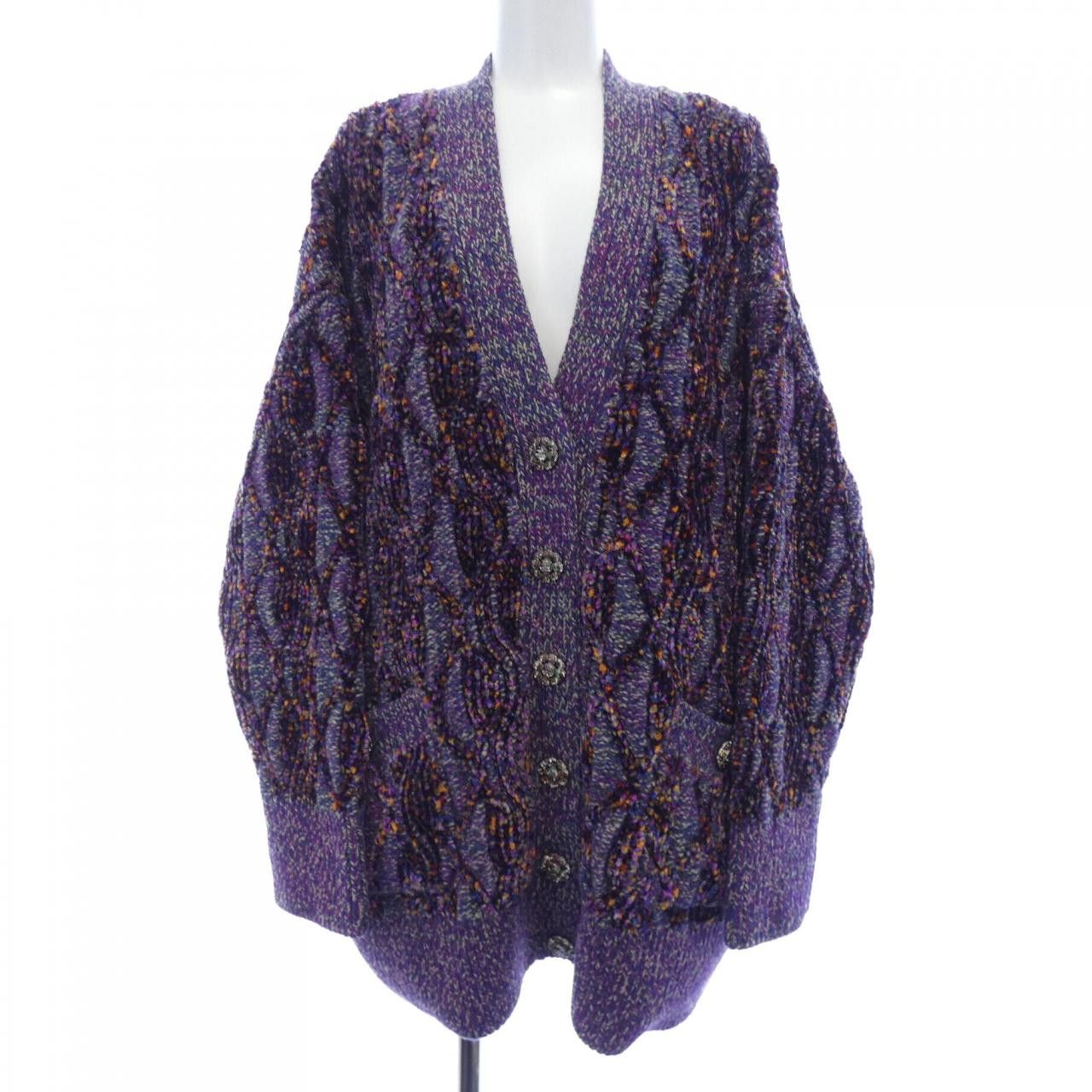 Chanel Chanel Chanel P59762K07806 18B Cardigan Cotton Tops