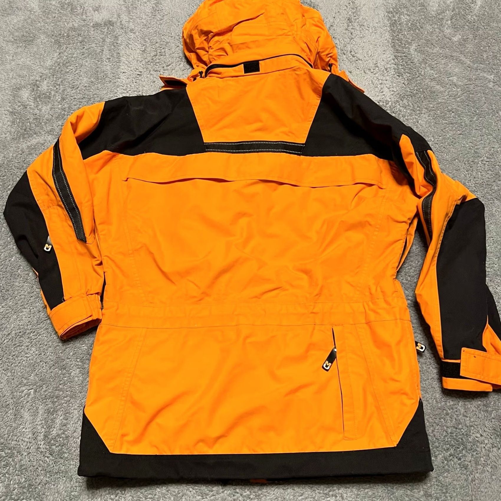 Vintage Mountain Uniforms Coat Parka Hooded Nylon Mens Small Orange Ski Snowboarding Coat Size US S / EU 44-46 / 1 - 3 Thumbnail