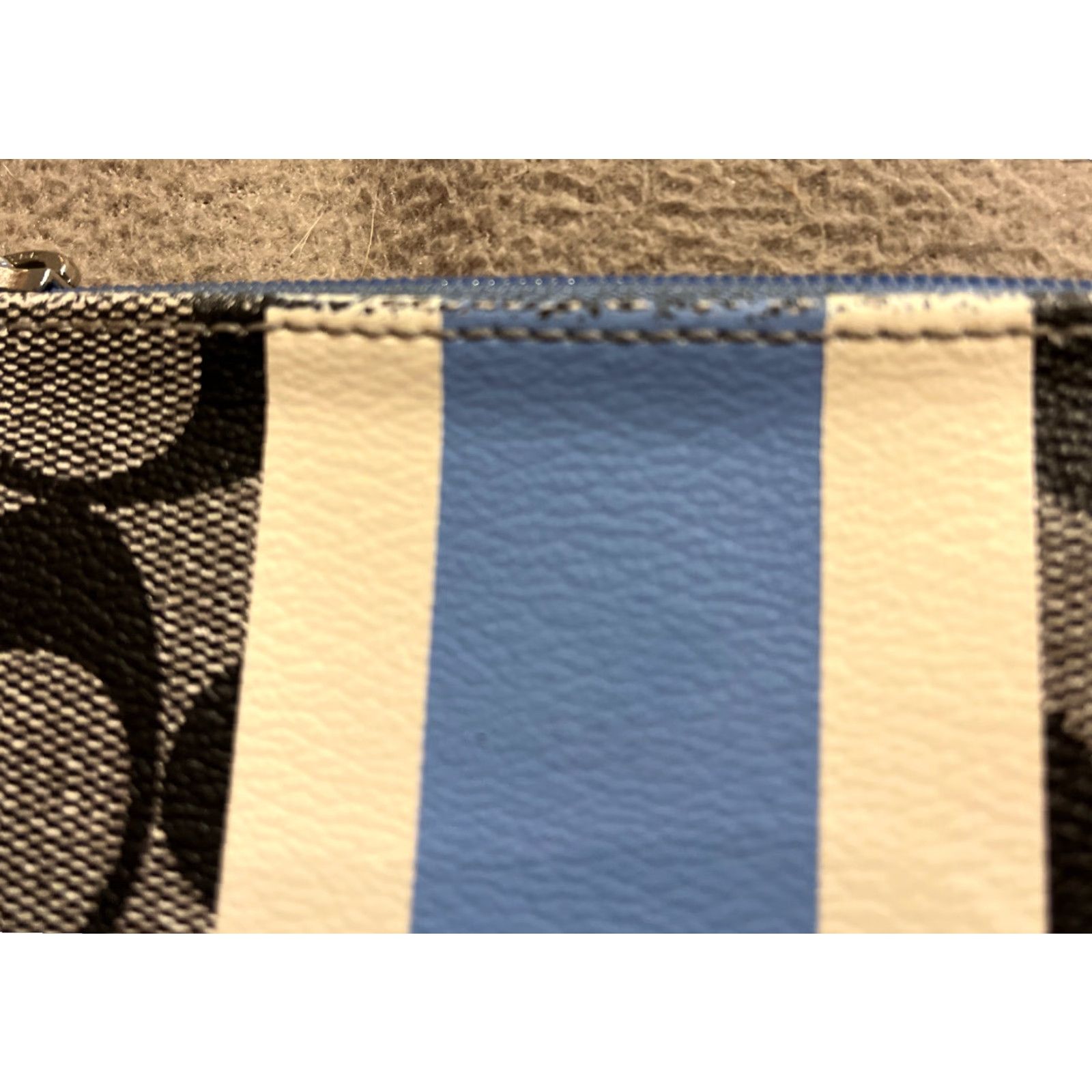 Coach Coach Women’s Leather Wristlet Bag Small Multicolor Logo Pouch Credit Card Organizer Size ONE SIZE - 4 Thumbnail