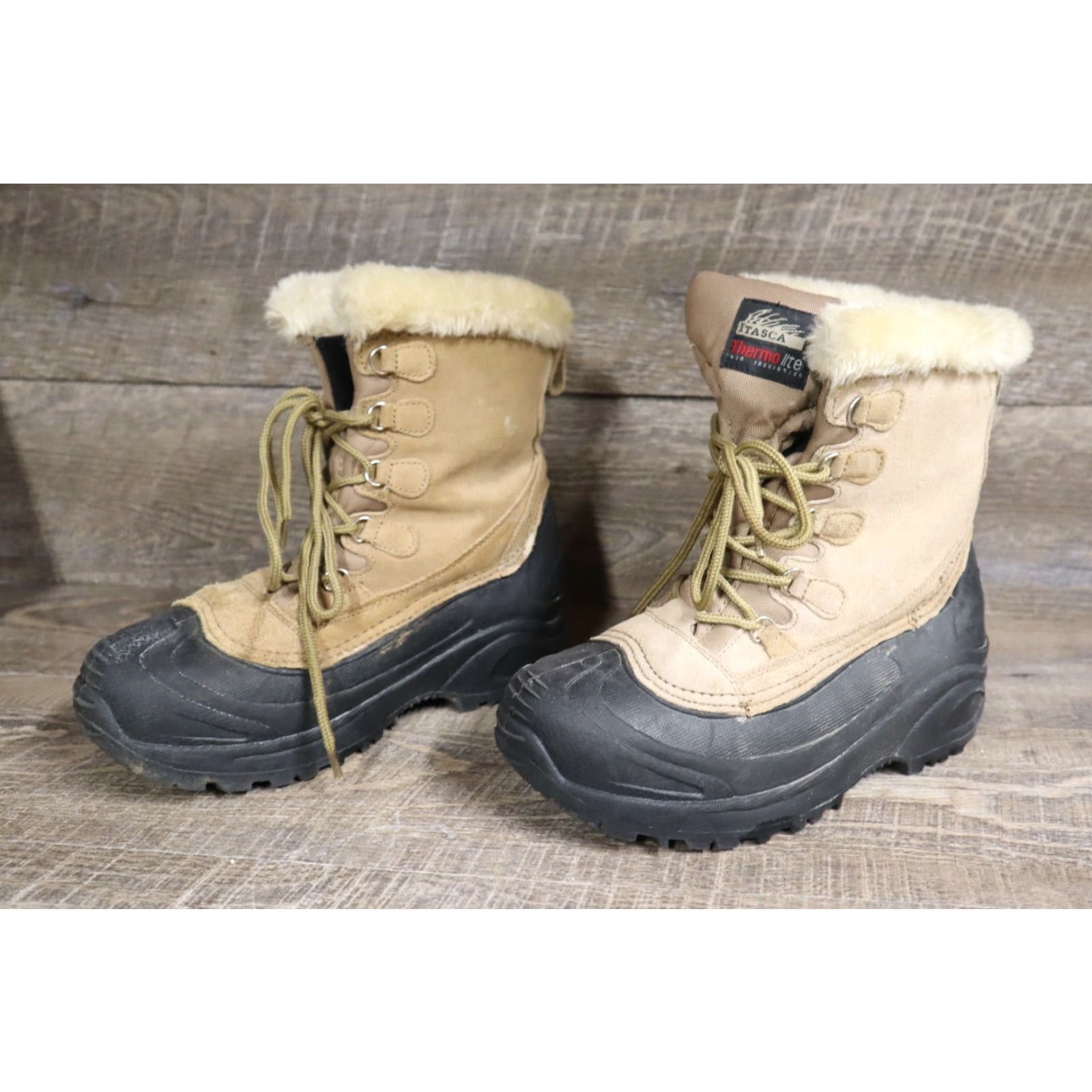Vintage VINTAGE Itaska Leather Upper Rubber Thermo Lite The Pines Duck Boots 658323 Women's Sz 8 Size US 8 / IT 38 - 2 Thumbnail