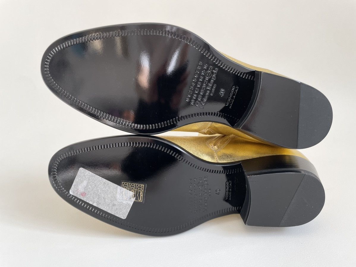 Maison Margiela S/S 17 Cuban Heel 'Gold Leather' Boots Size US 8 / EU 41 - 13 Thumbnail