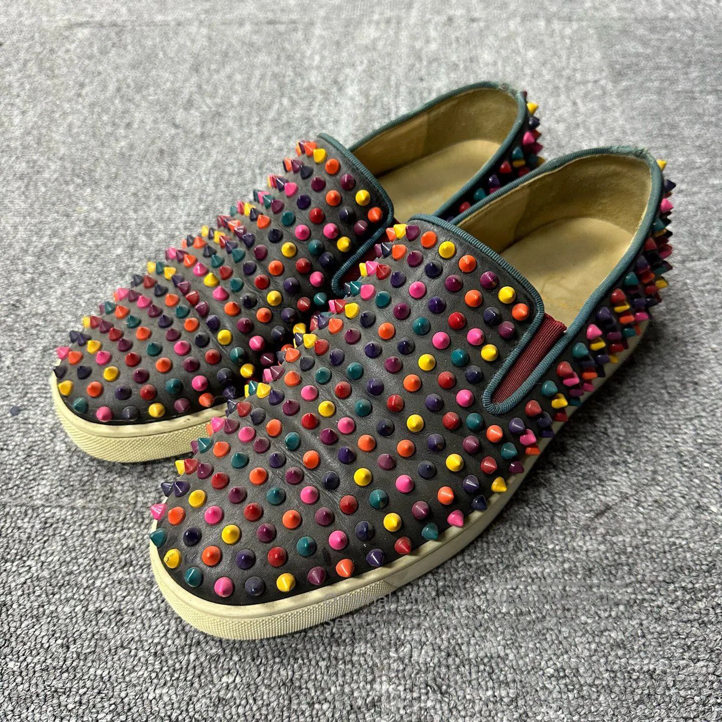 Christian Louboutin christian louboutin Colorful, comfortable ankle-high casu Size US 8 / EU 41 - 1 Thumbnail
