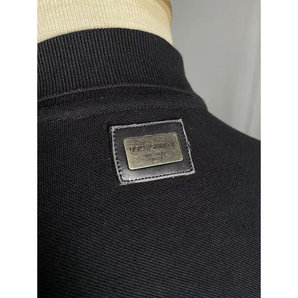 Dolce & Gabbana Dolce&Gabbana Big Back Logo Men's Black Polo T-Shirt Size 54 Size US L / EU 52-54 / 3 - 7 Thumbnail