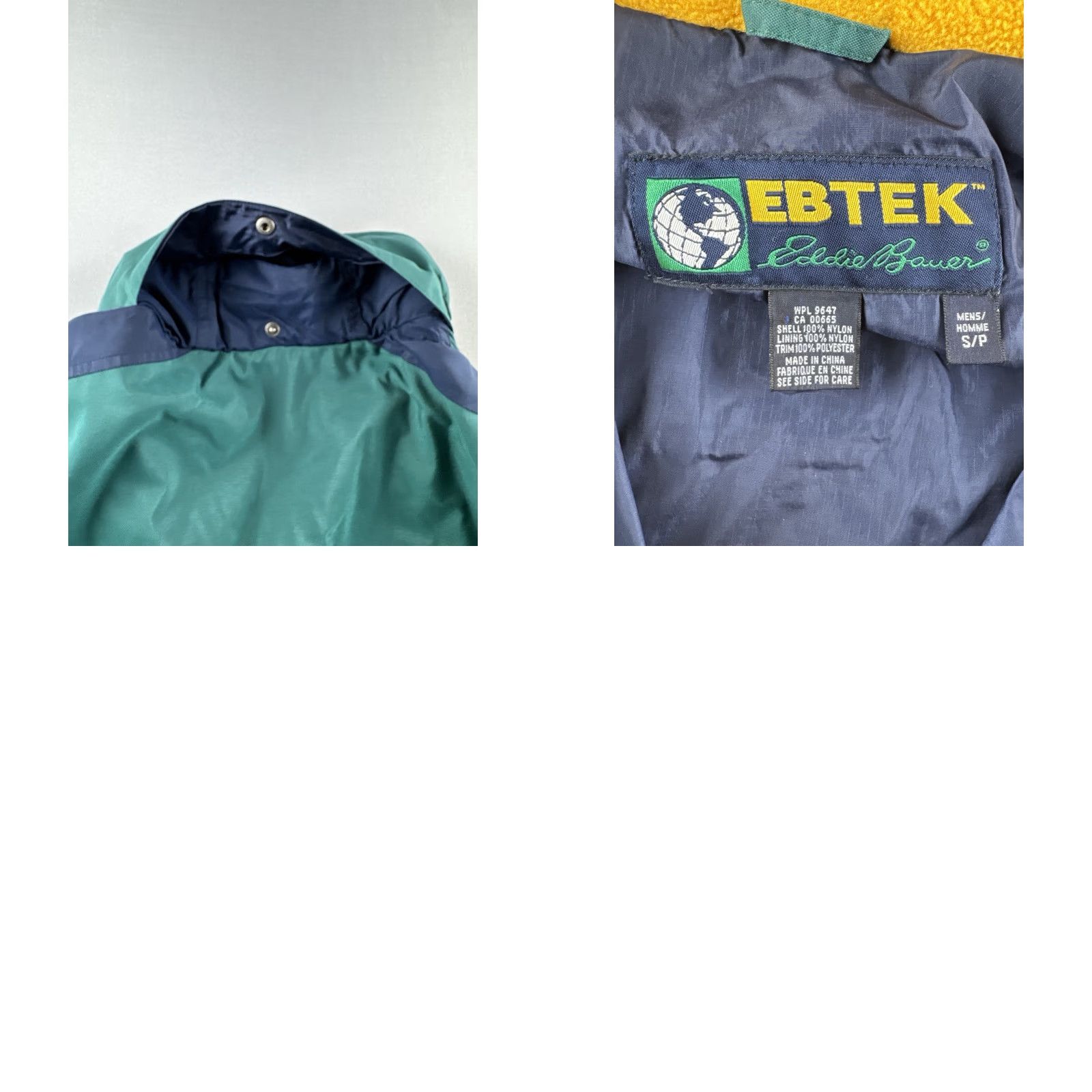 Eddie Bauer VINTAGE Eddie Bauer EBTEK Anorak Jacket Stowaway Hood Teal Small Mens Jacket Size US S / EU 44-46 / 1 - 9 Thumbnail