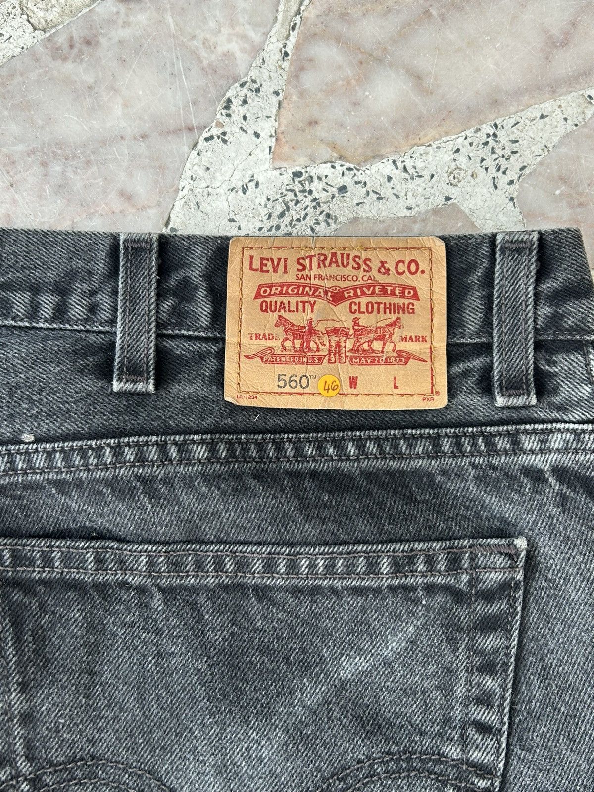 Levi's Levis 560 W46 Superblack Denim Jeans Size US 44 / EU 60 - 10 Thumbnail