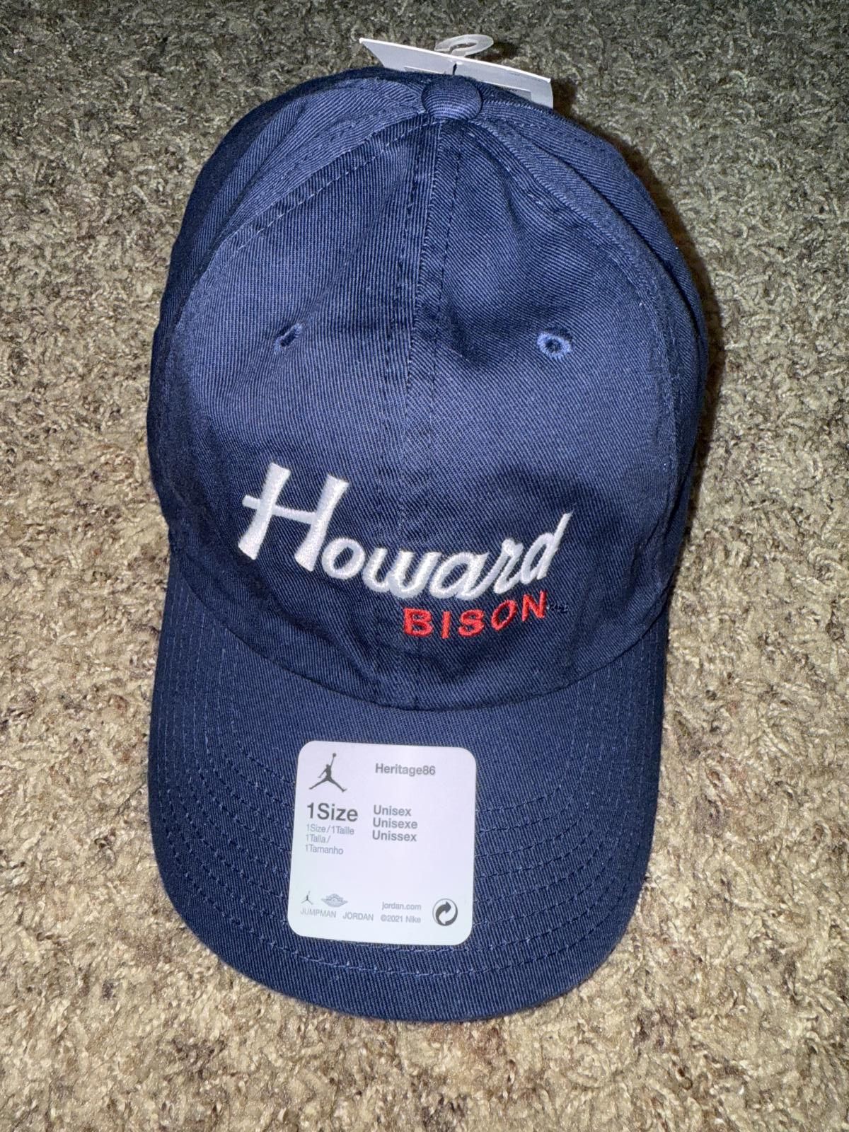 Nike Air Jordan Jordan x Howard University Heritage86 Campus Hat Size ONE SIZE - 1 Thumbnail