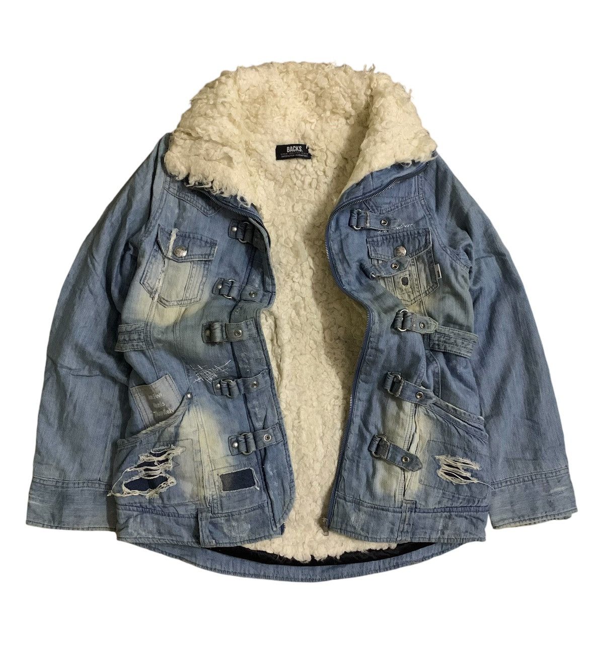 Hysteric Glamour 💥Japanese Backs Satisfaction Denim Fur Jacket Size S / US 4 / IT 40 - 2 Thumbnail