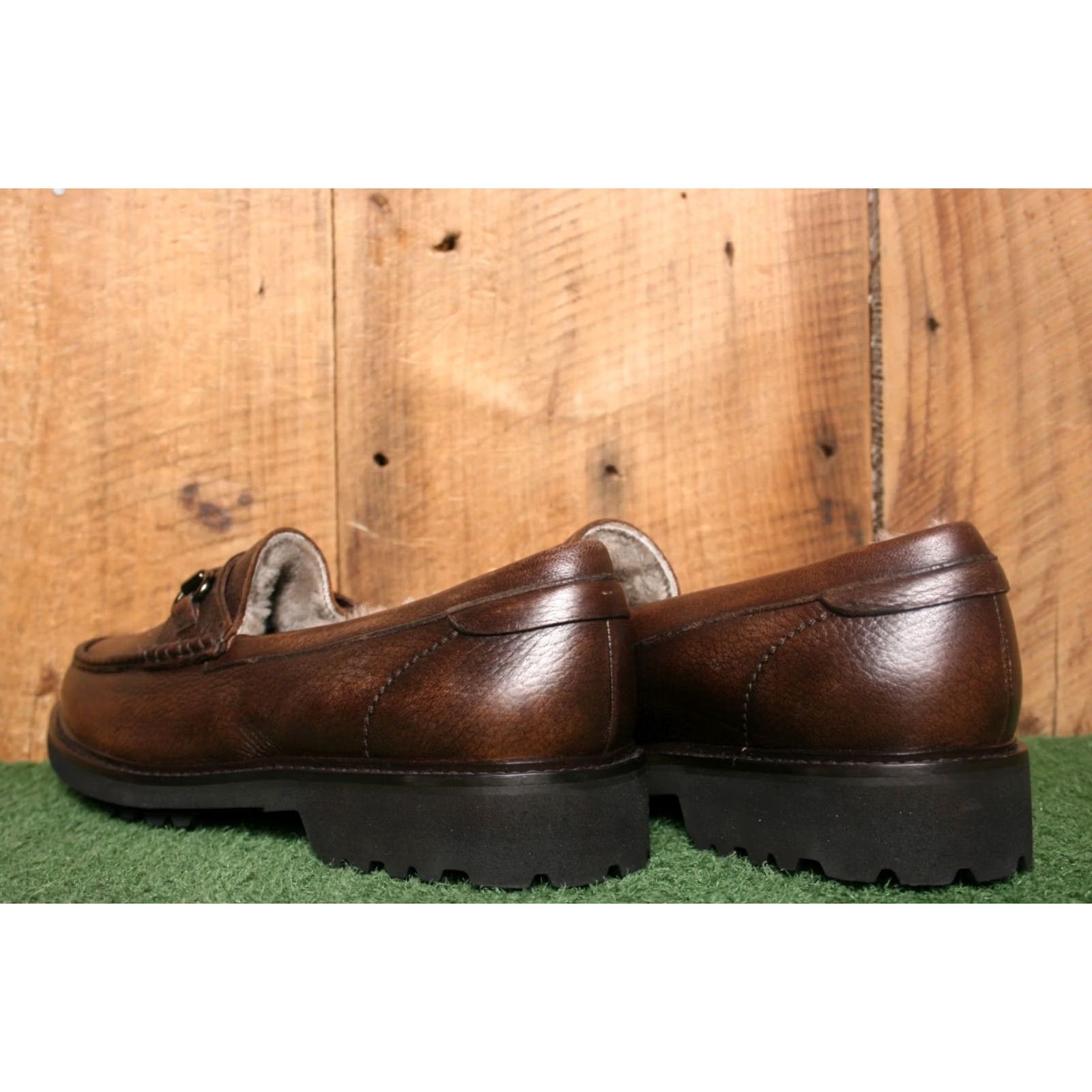 To Boot New York TO BOOT NEW YORK Adam Derrick Brown Leather Fur Lined Bit Loafers Sz. 9 Men Slip On Brown Leather Loafer 9 Mens Italy Leather Fur Lined Bit Loafers Size US 9 / EU 42 - 3 Thumbnail